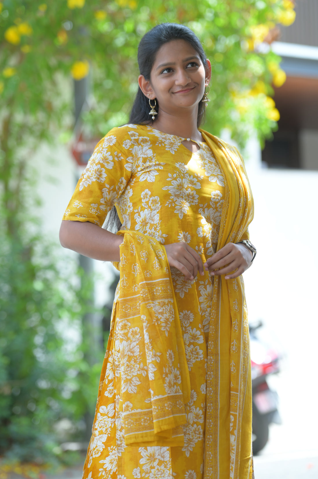 Floral Printed Kurti Set  1937