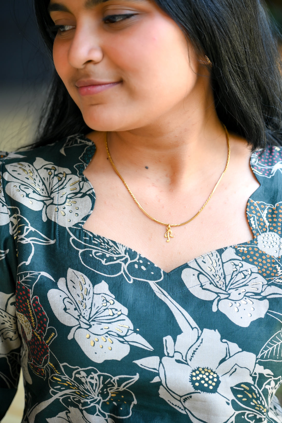 🍏Botanical Print Straight Kurti Set