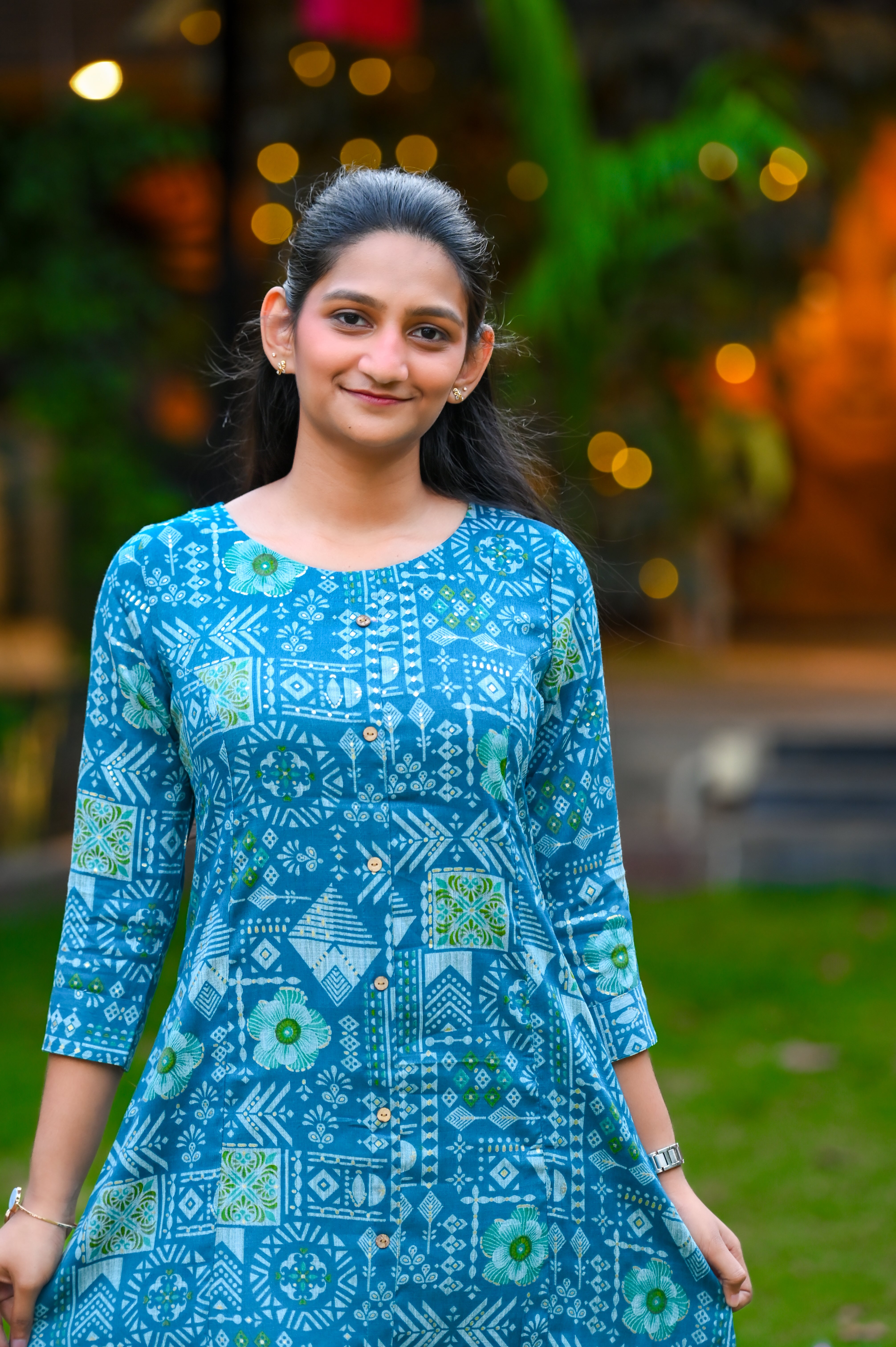 💙Azure Ethnic Charm A line