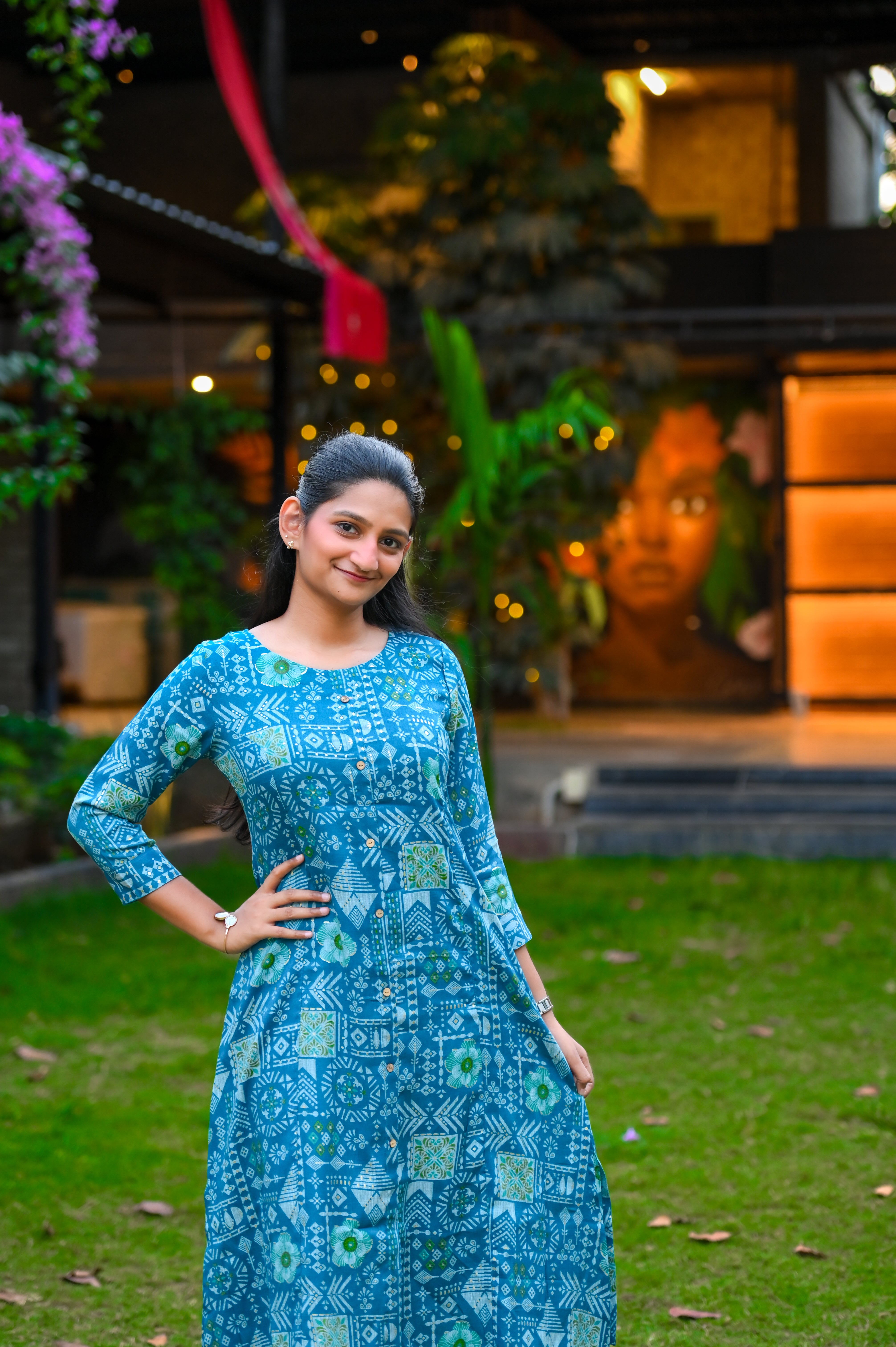💙Azure Ethnic Charm A line