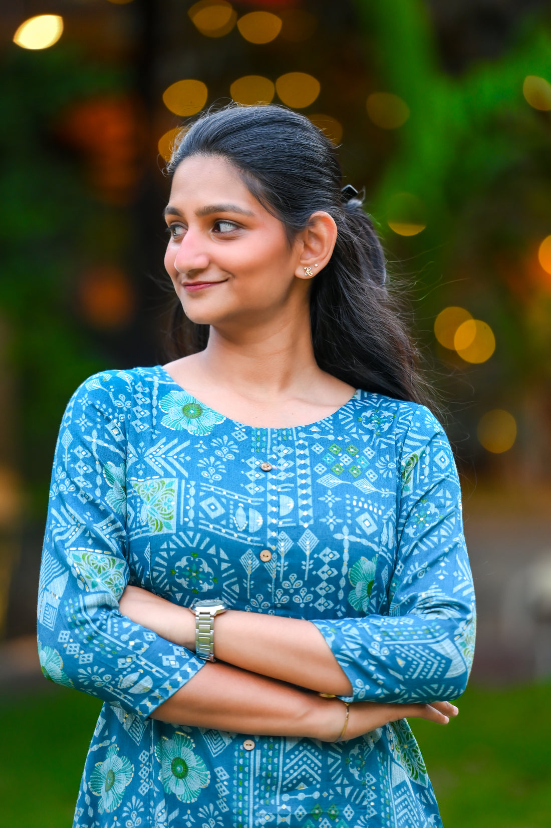 💙Azure Ethnic Charm A line