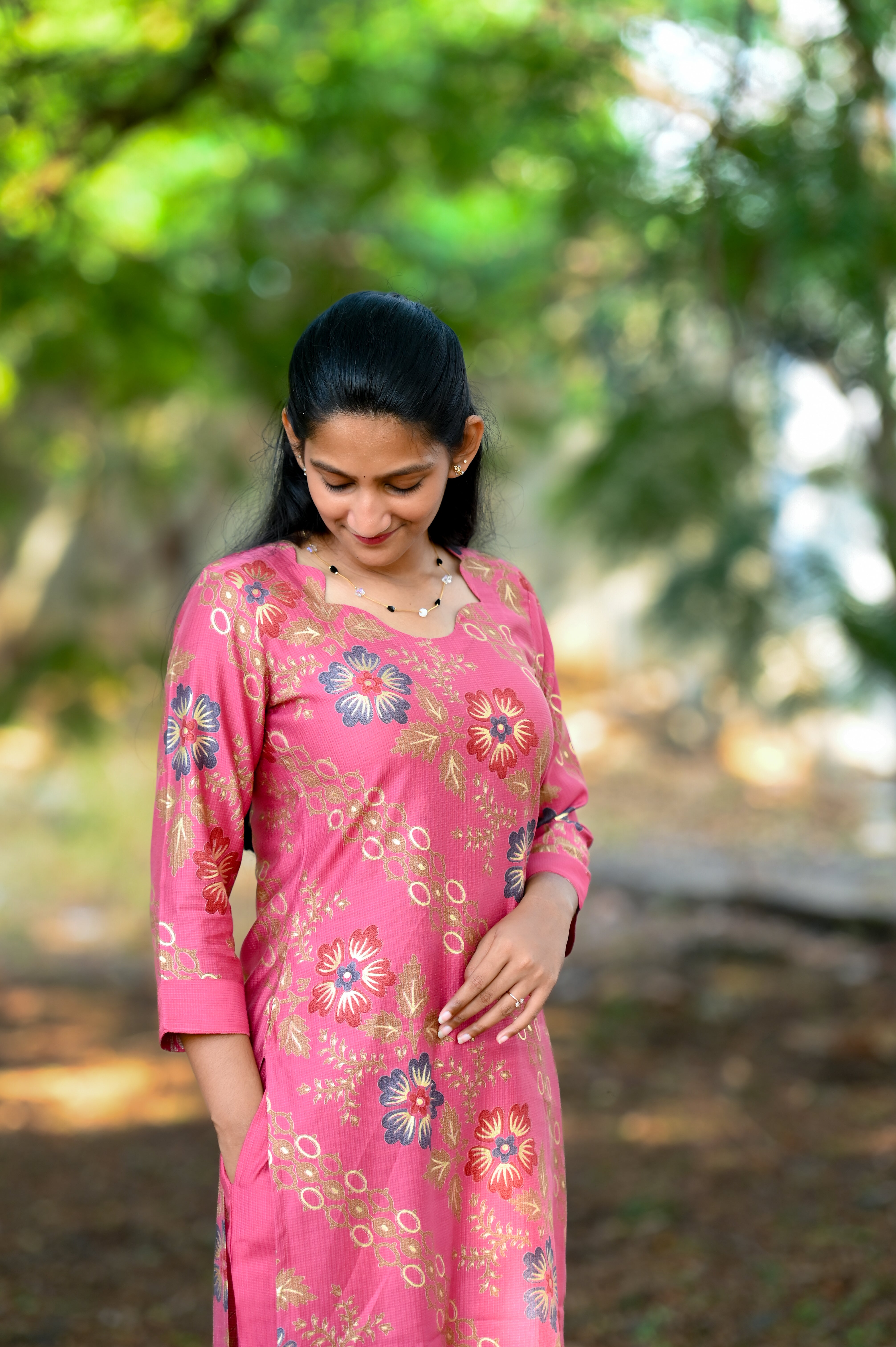 🌷Blush Bloom Elegance Kurti Set