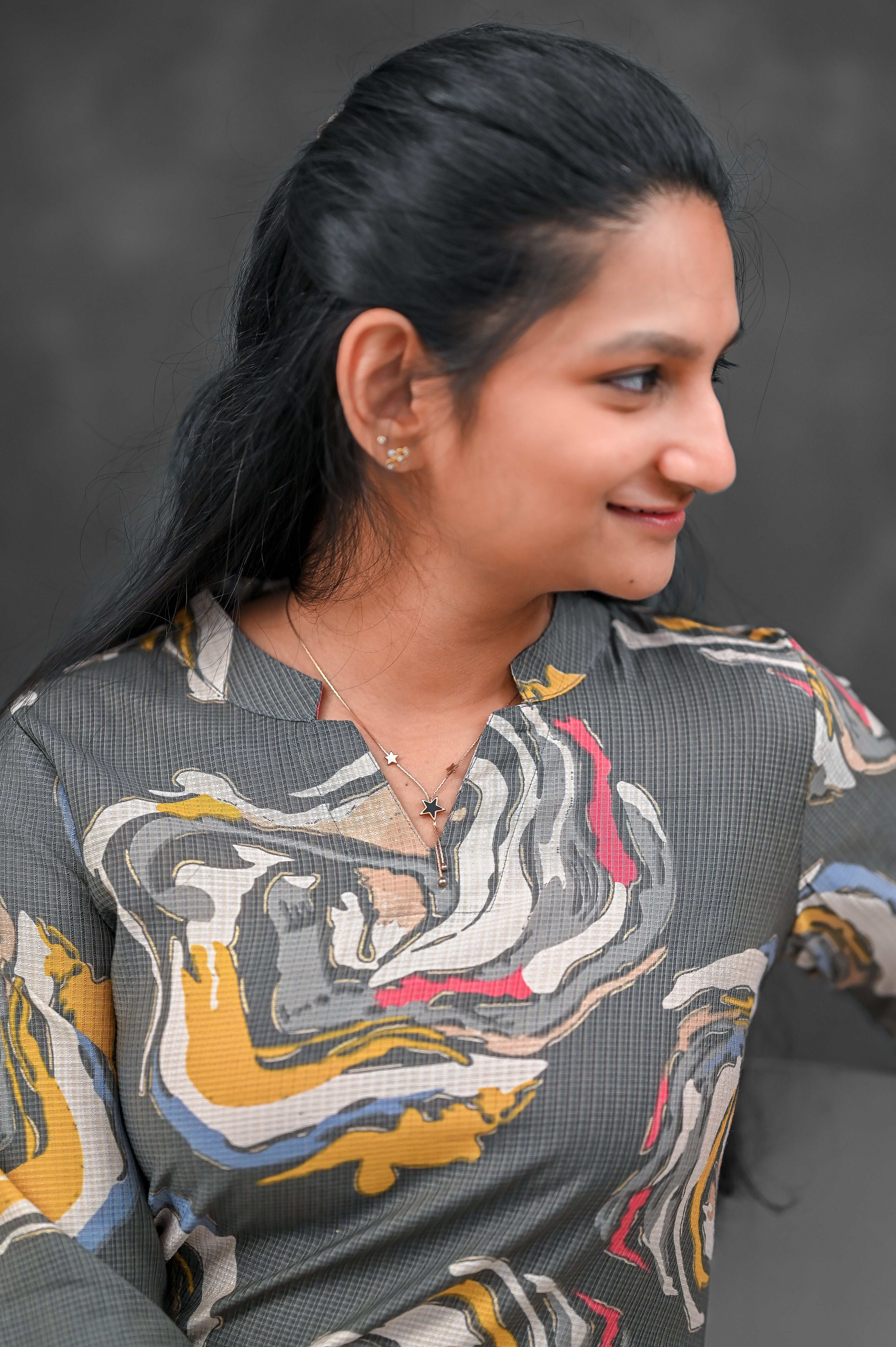 🌿 Ash Bloom Straight Kurti Set