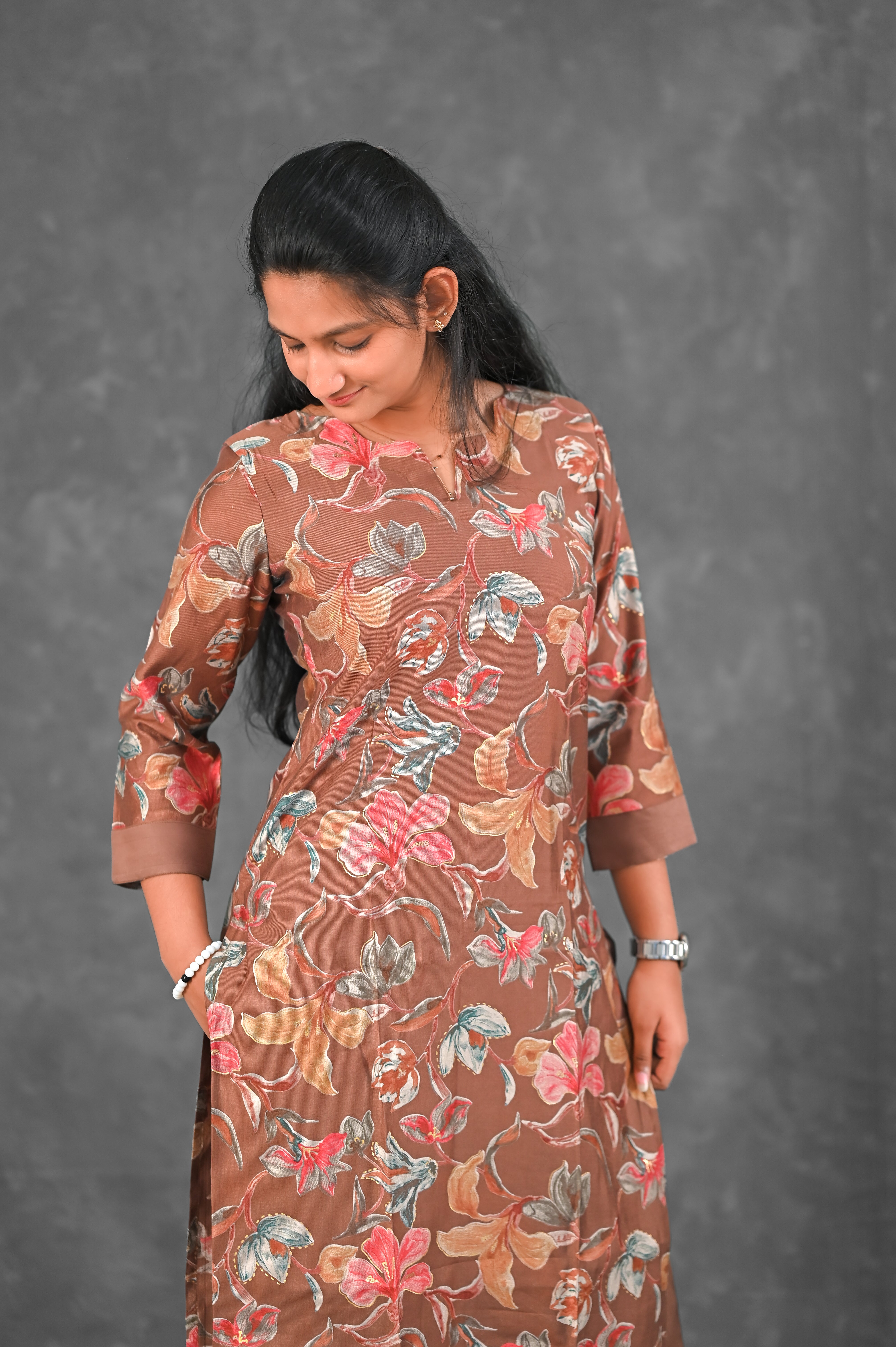 🍂 Autumn Bloom Straight Kurti Set