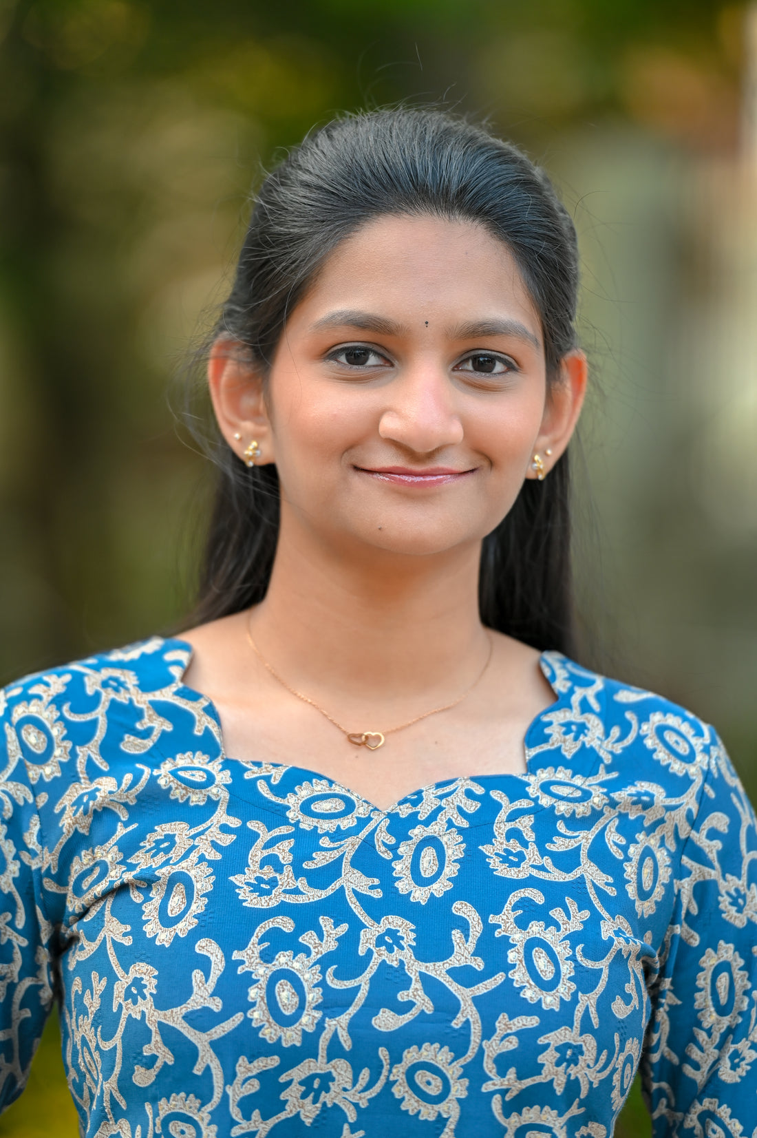 🌊Indigo Bloom Maxi