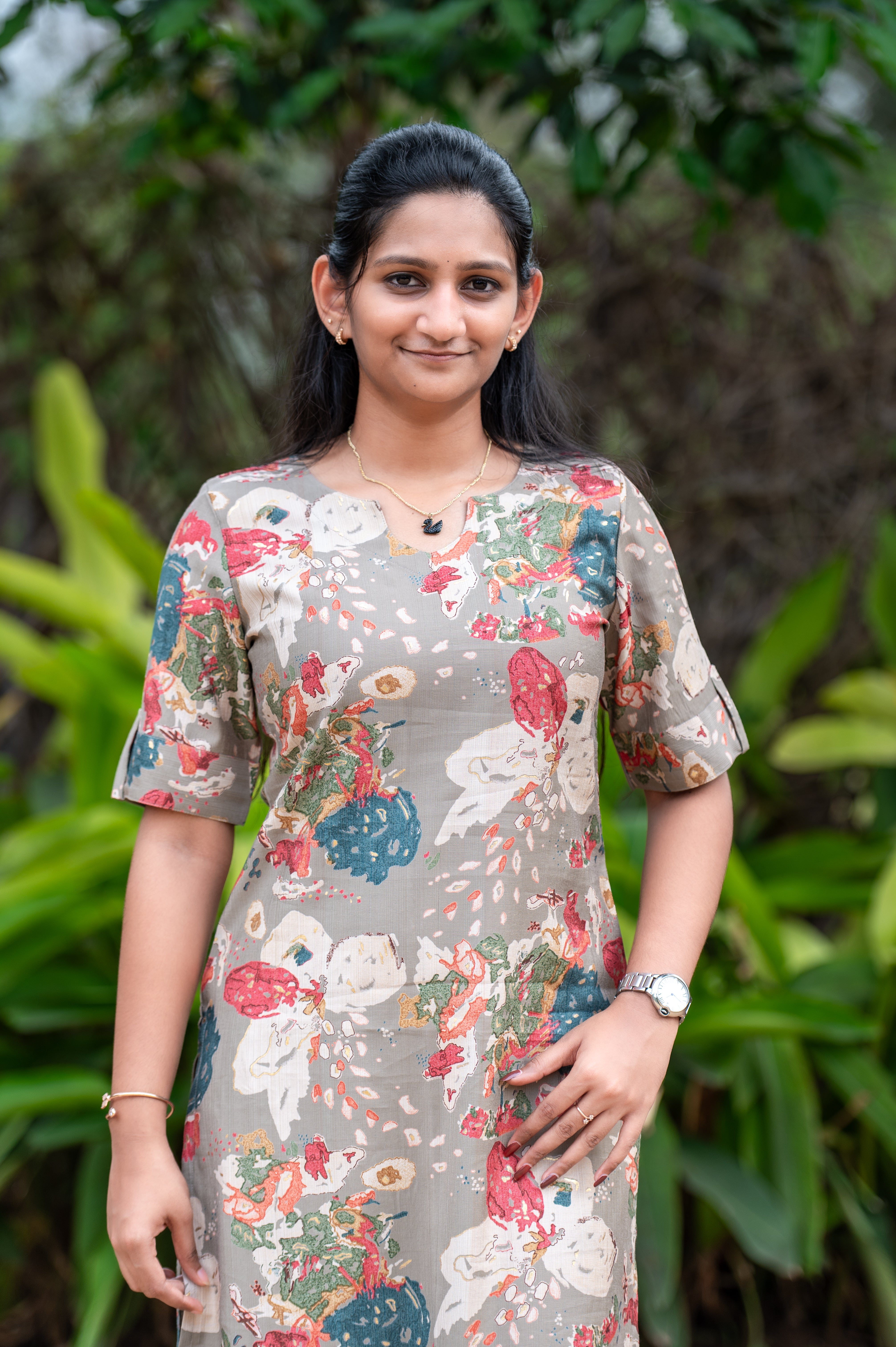 🌿🌸Misty Garden Floral Kurti