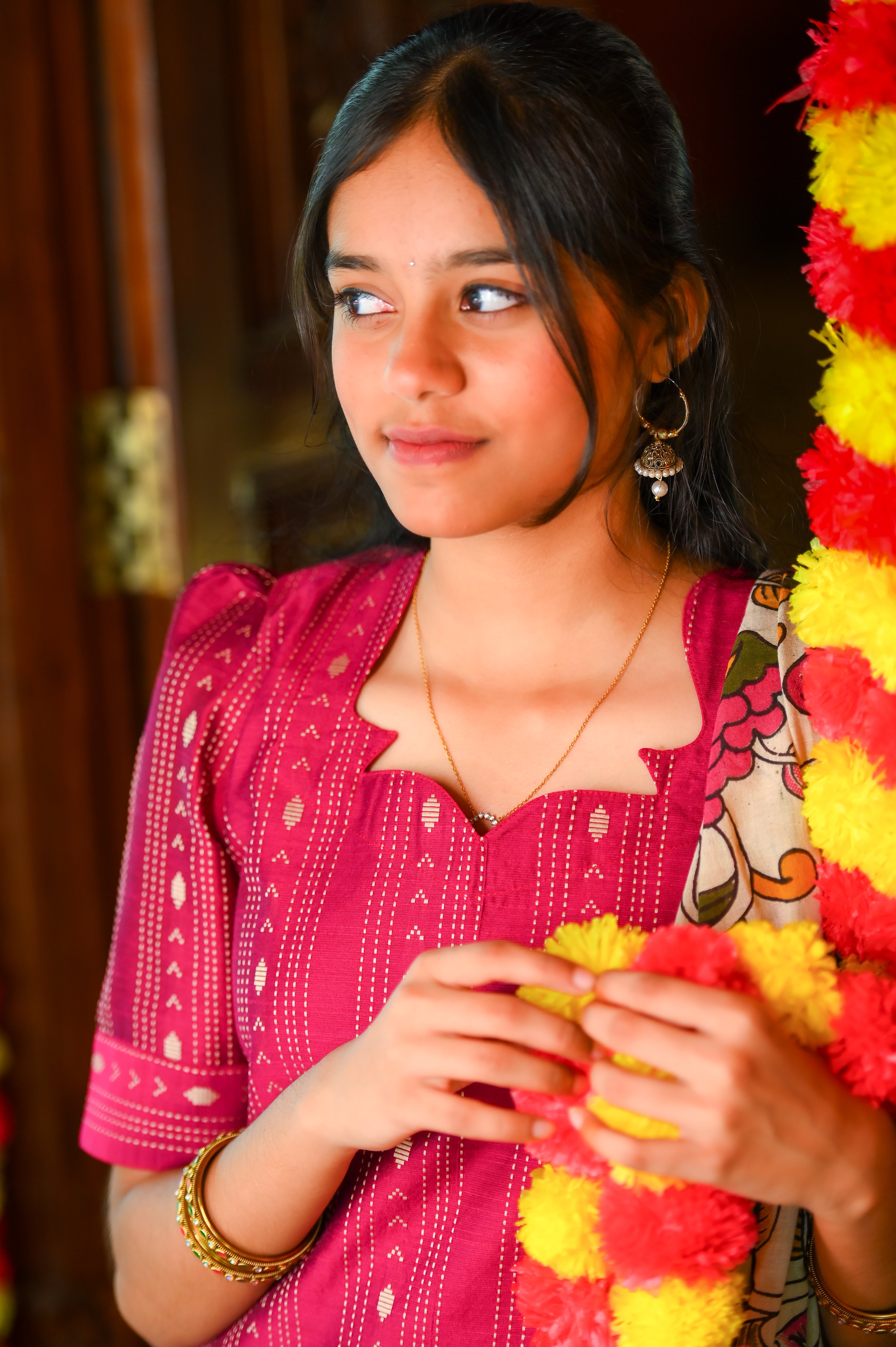 🌺Ananya Heritage Raw Silk Kurti Top