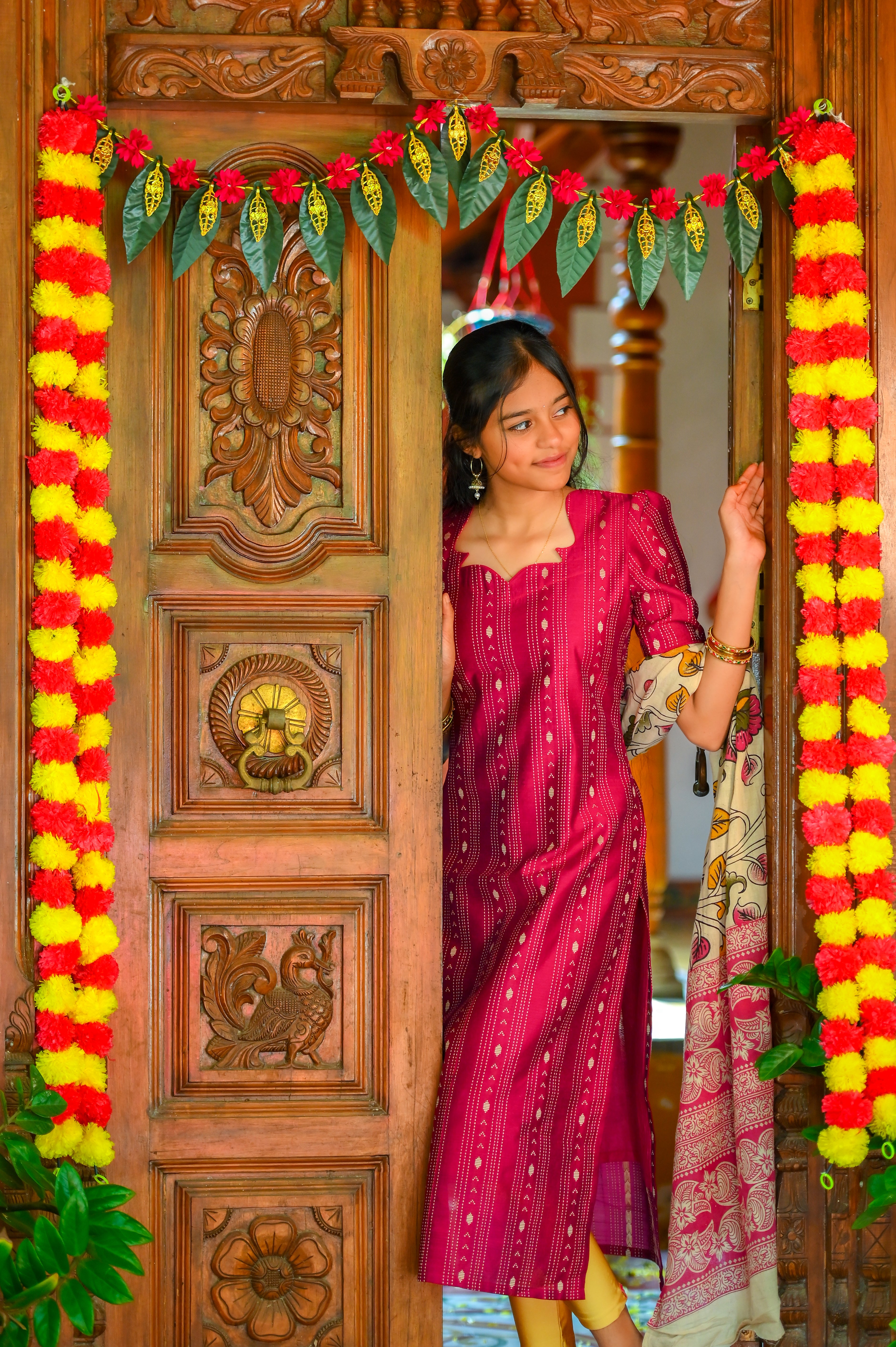 🌺Ananya Heritage Raw Silk Kurti Top