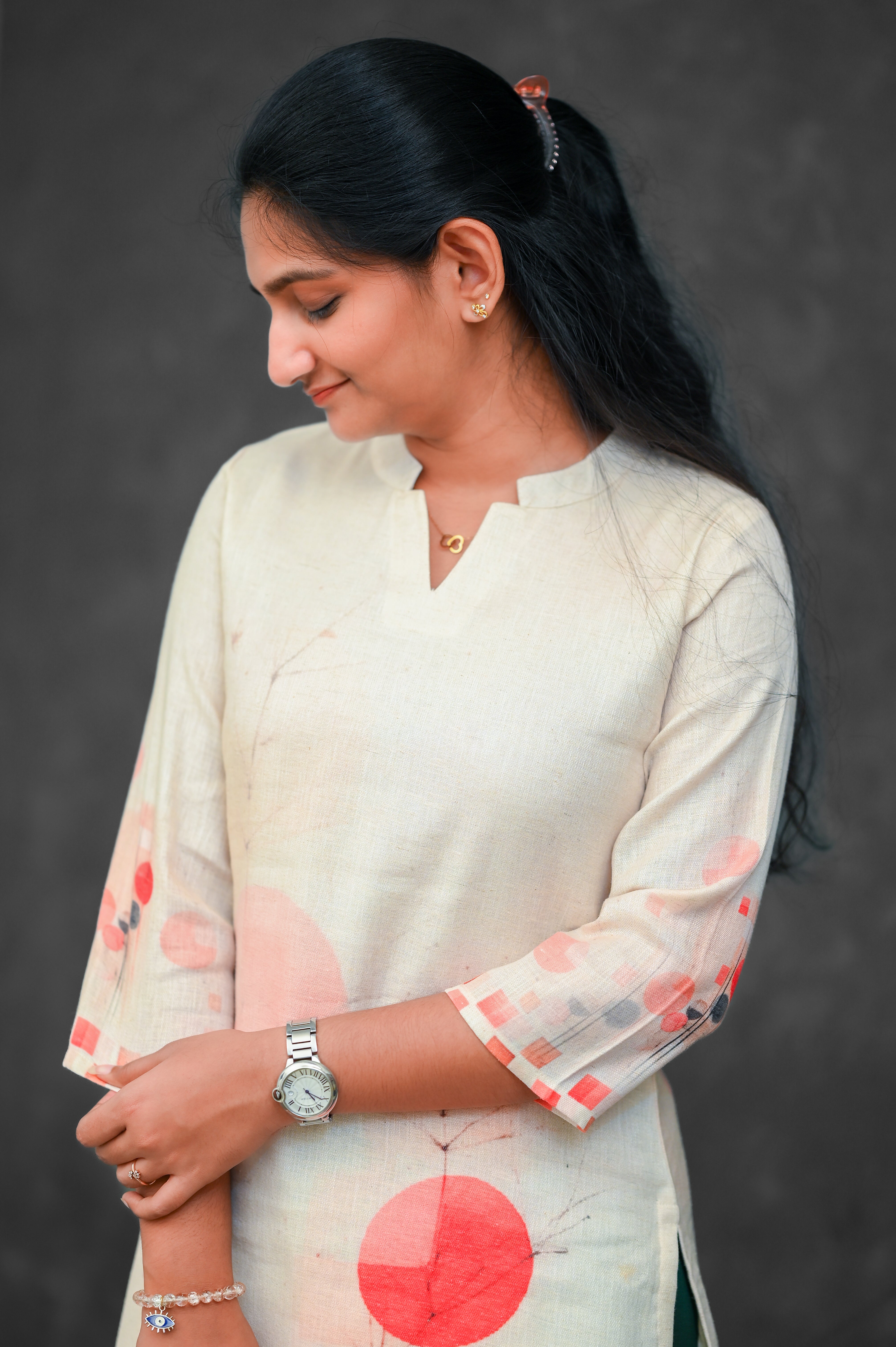 🧡 Pastel Orbit Straight Kurti