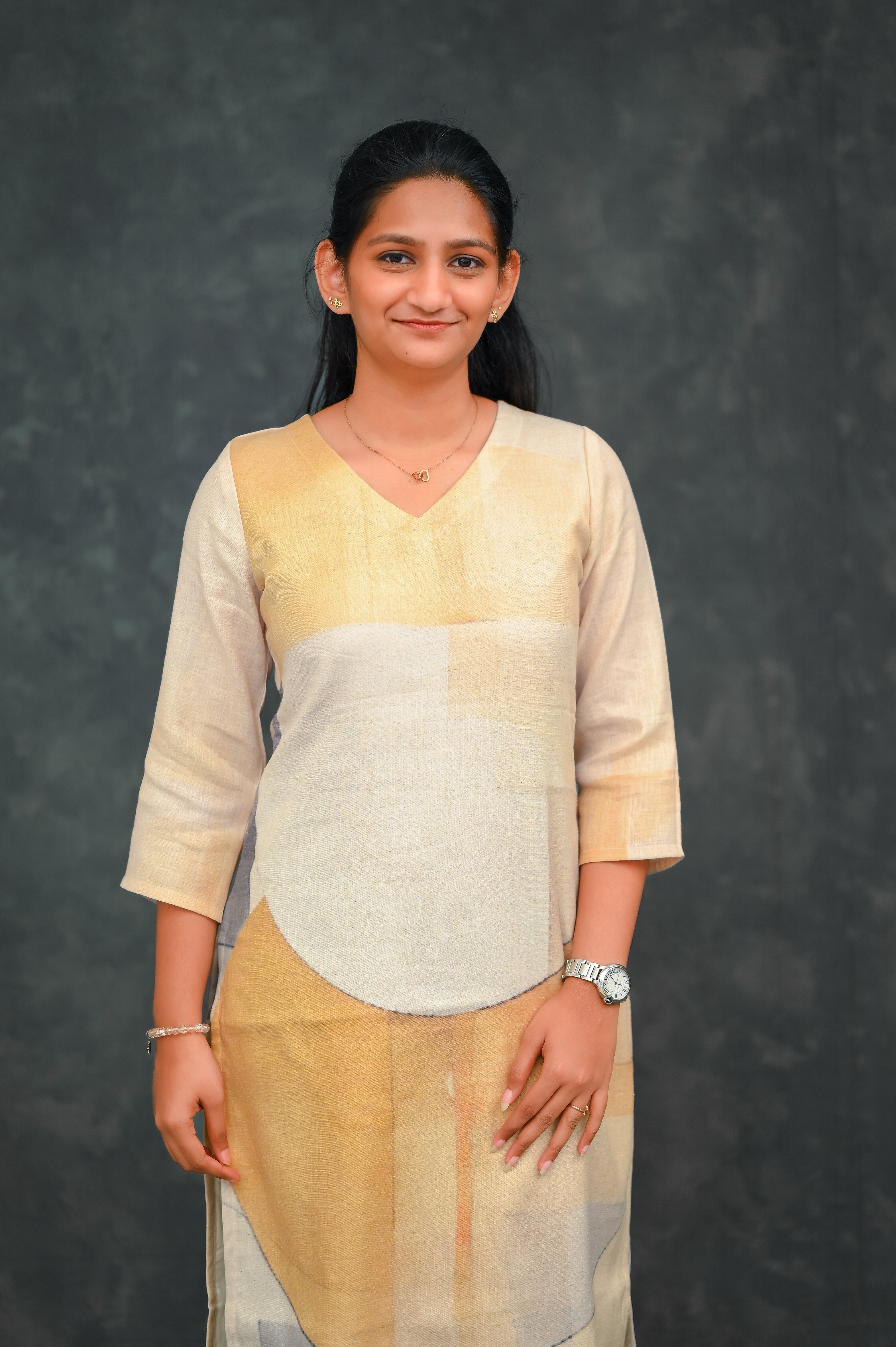 ☀️ Sunlit Patchwork Straight Kurti