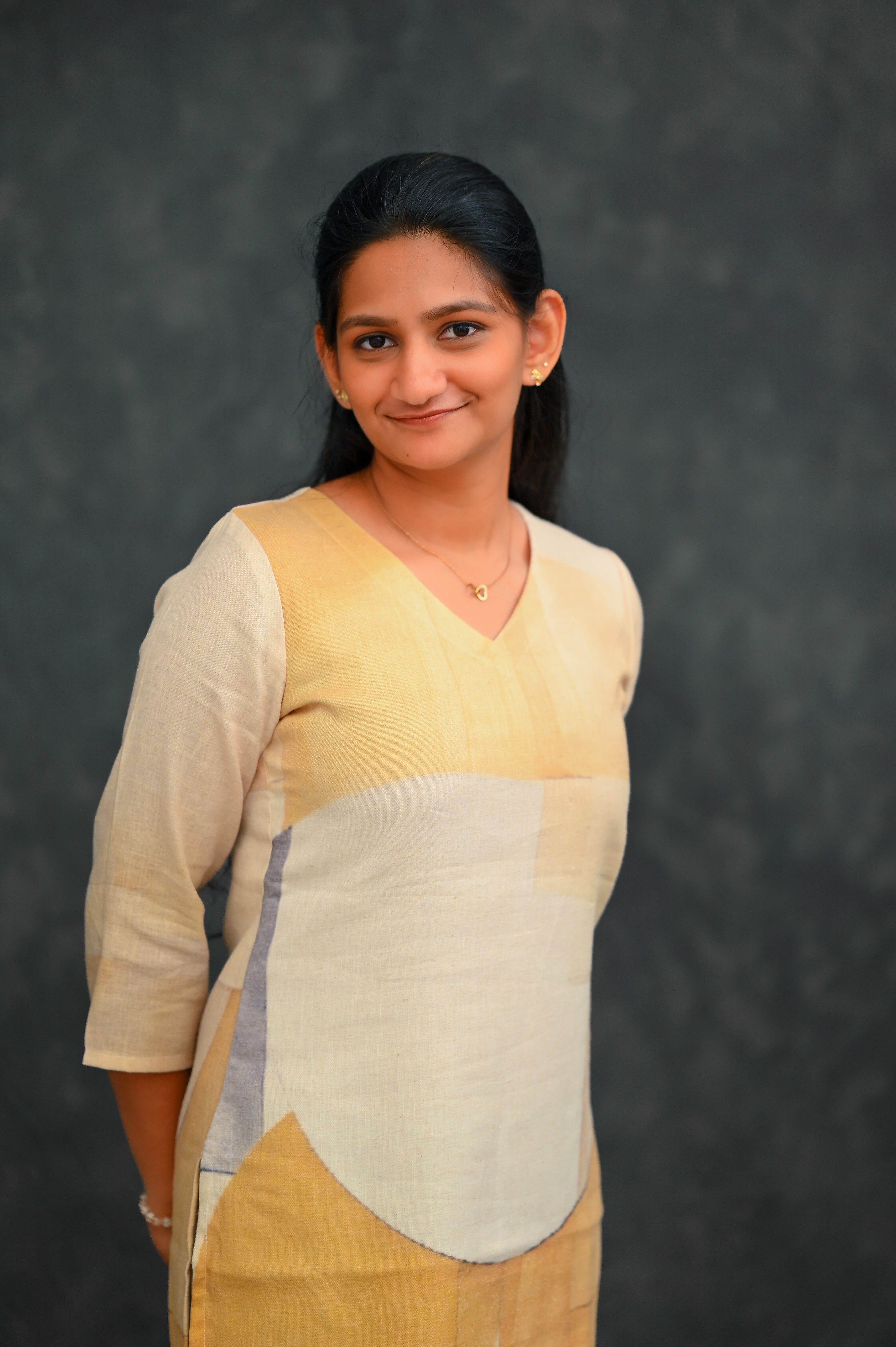 ☀️ Sunlit Patchwork Straight Kurti