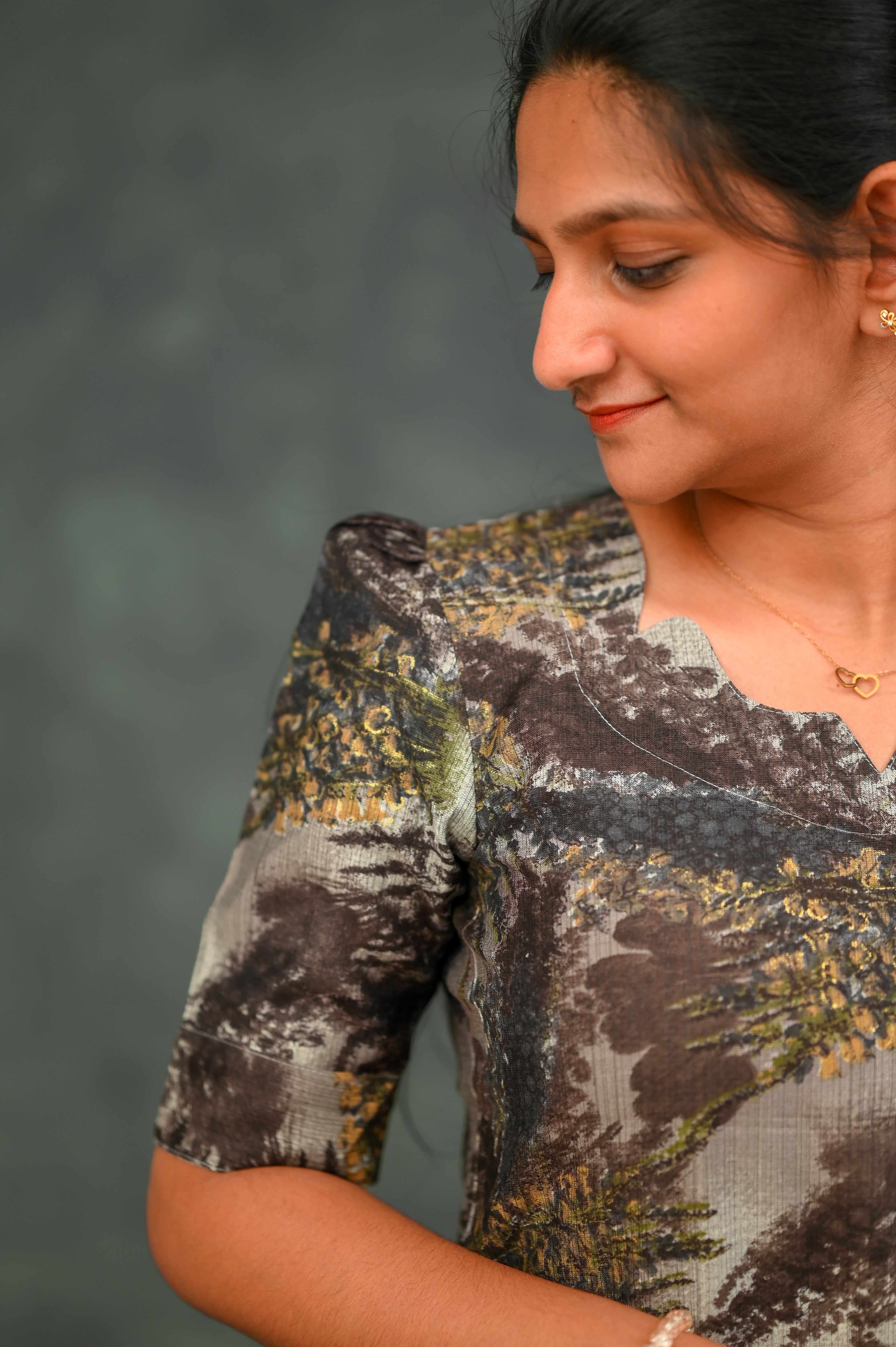 ✨Nature Leaf Print Straight Kurti