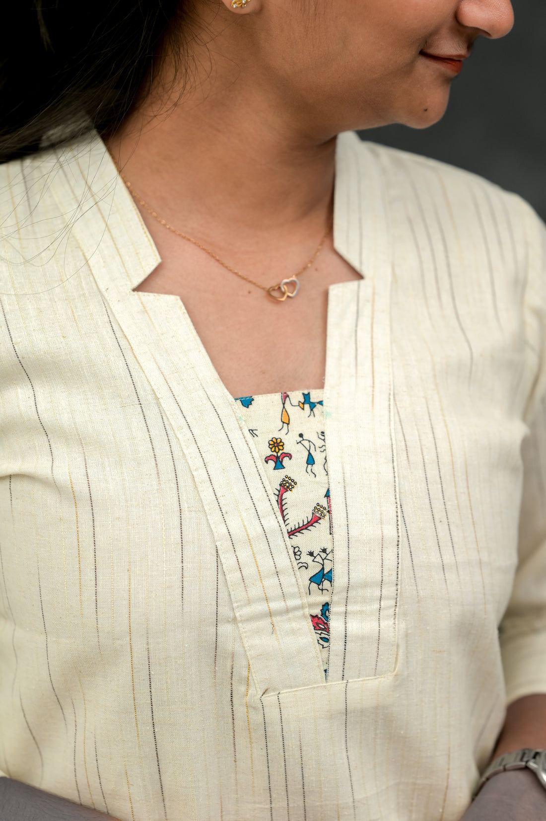 🤍Classic Straight-cut kurti