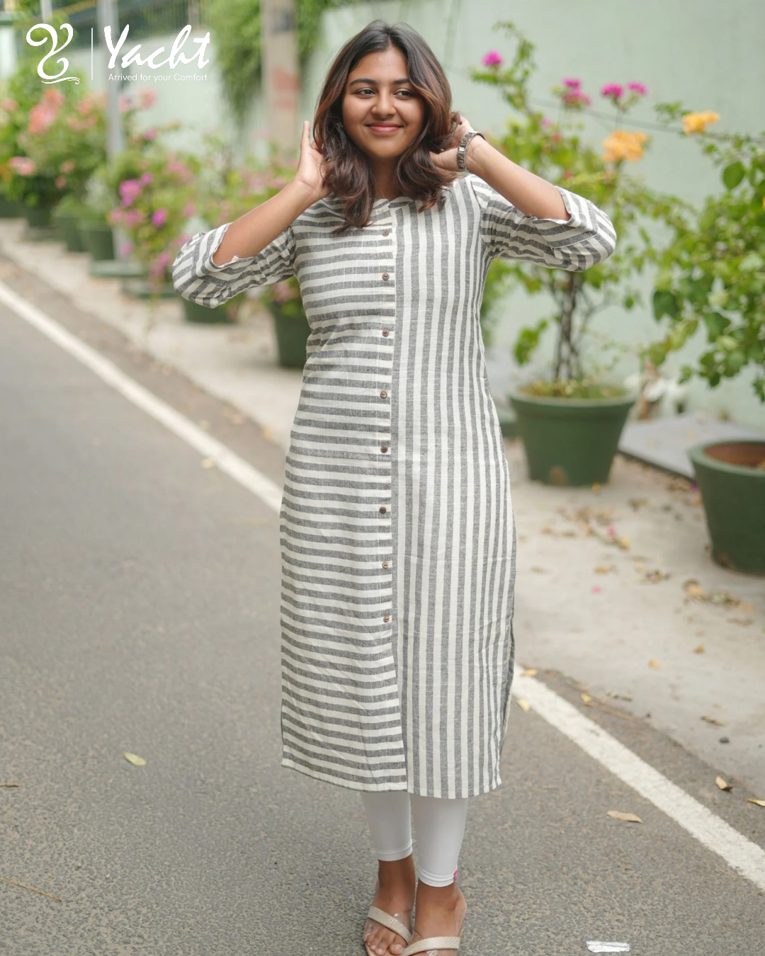 Ashwood Stripe Harmony Kurti