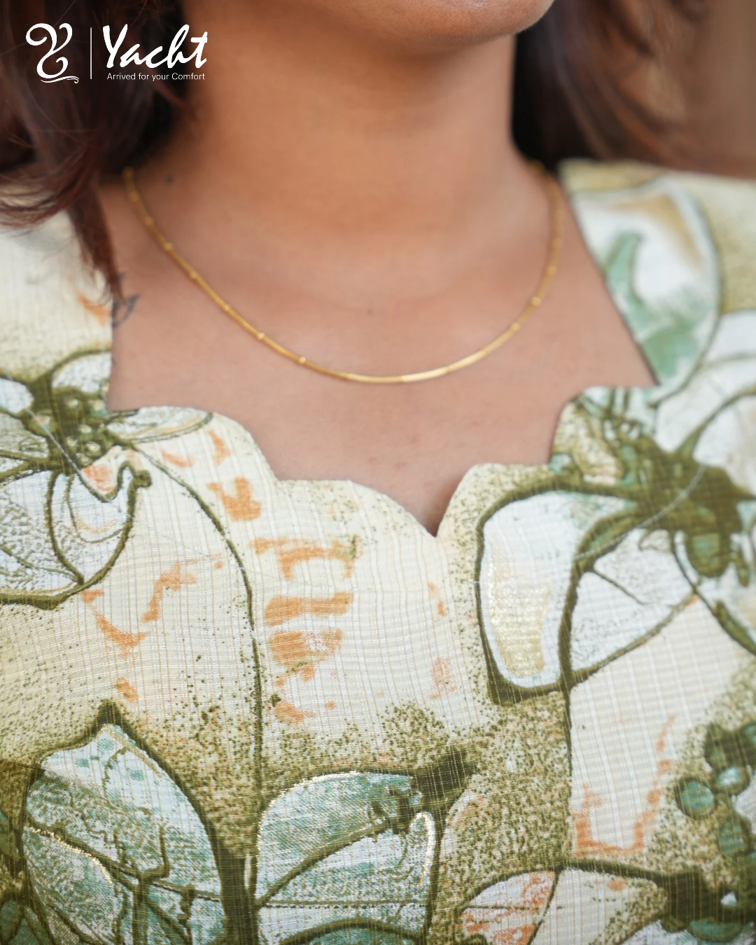 ☘️Olive Blossom Straight Kurti