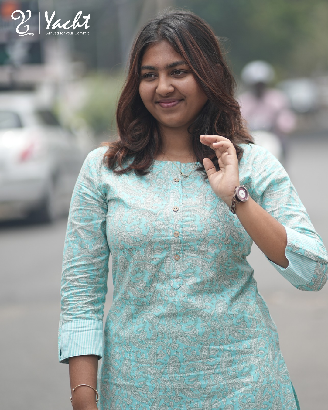 ✨ Mint Breeze Paisley Kurti Set