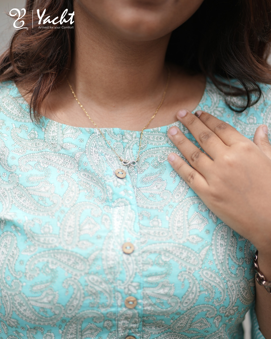 ✨ Mint Breeze Paisley Kurti Set