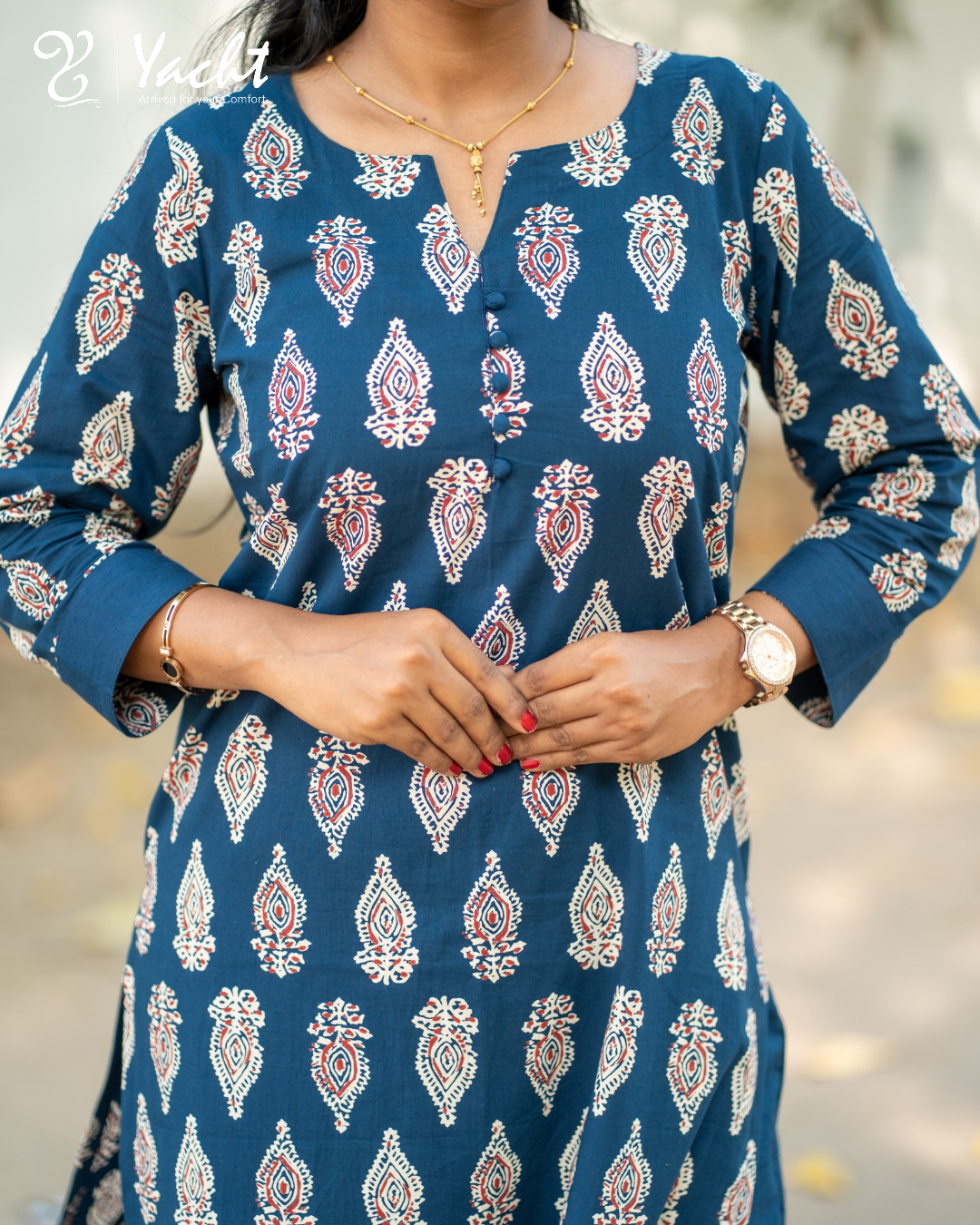 💙Navy Royal Essence Kurti set