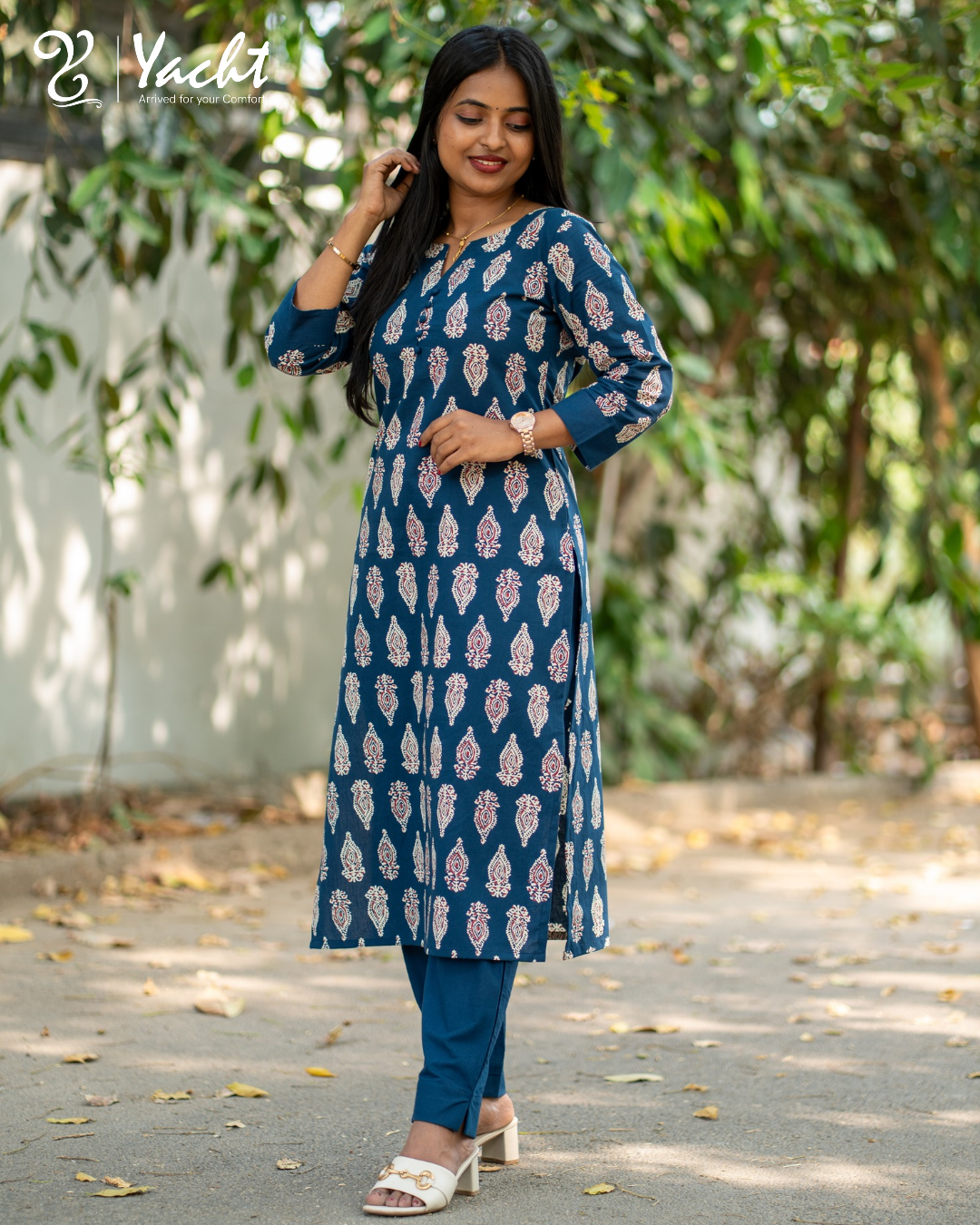 💙Navy Royal Essence Kurti set