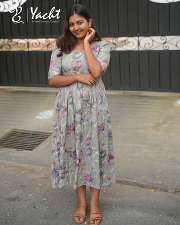 🌸Lavender Bloom Floral Maxi Dress