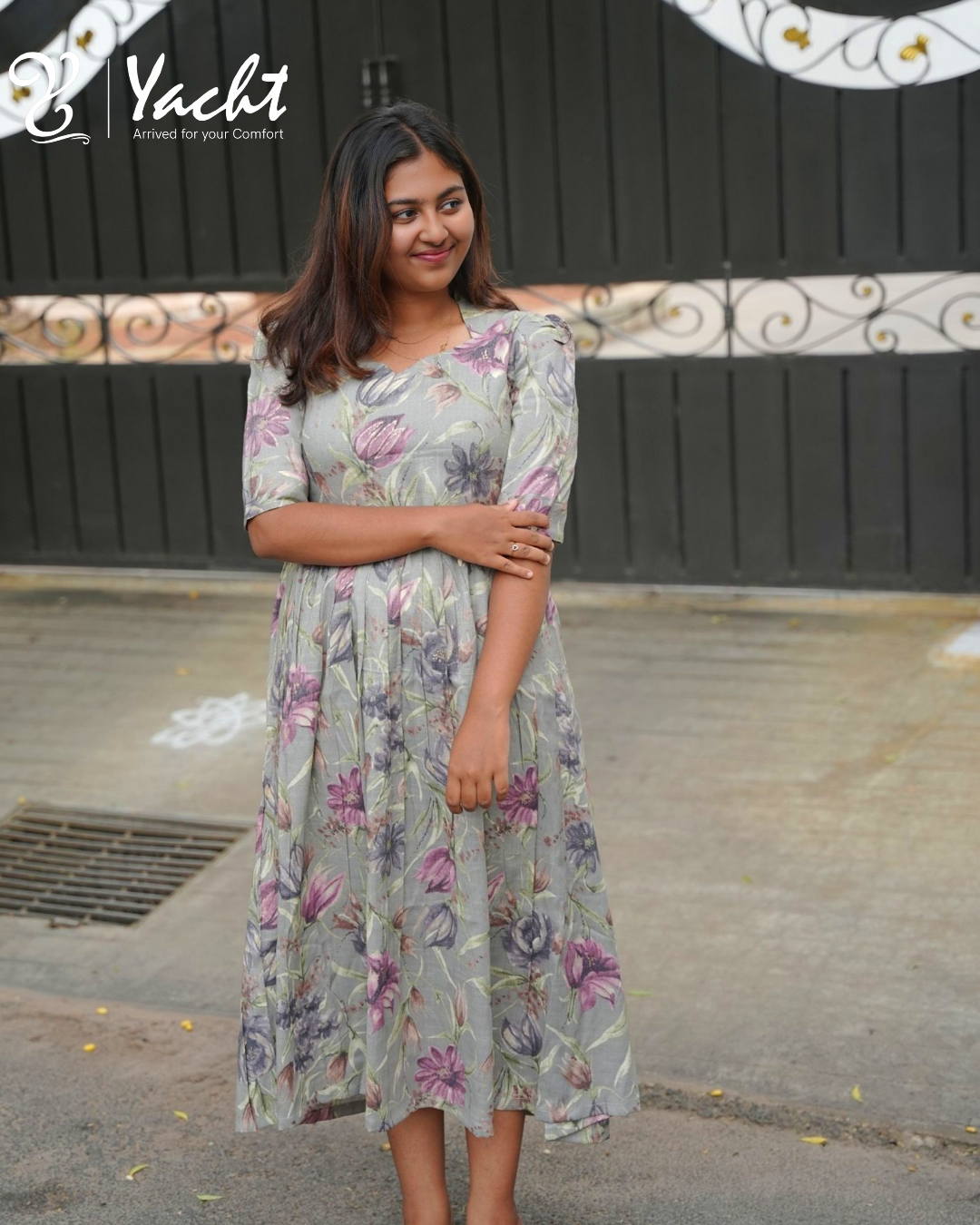 🌸Lavender Bloom Floral Maxi Dress