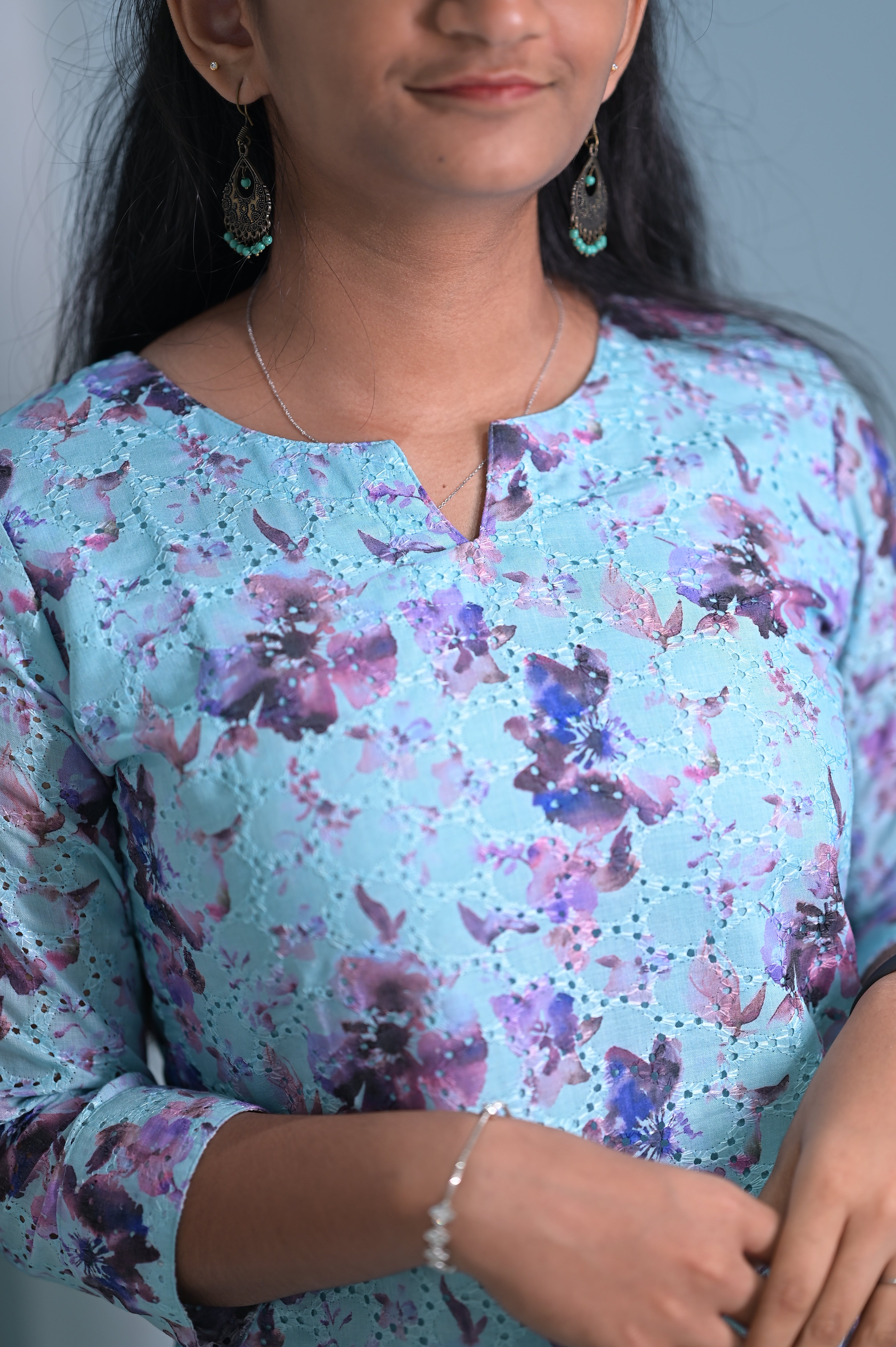 Lavender Breeze Kurti 1929