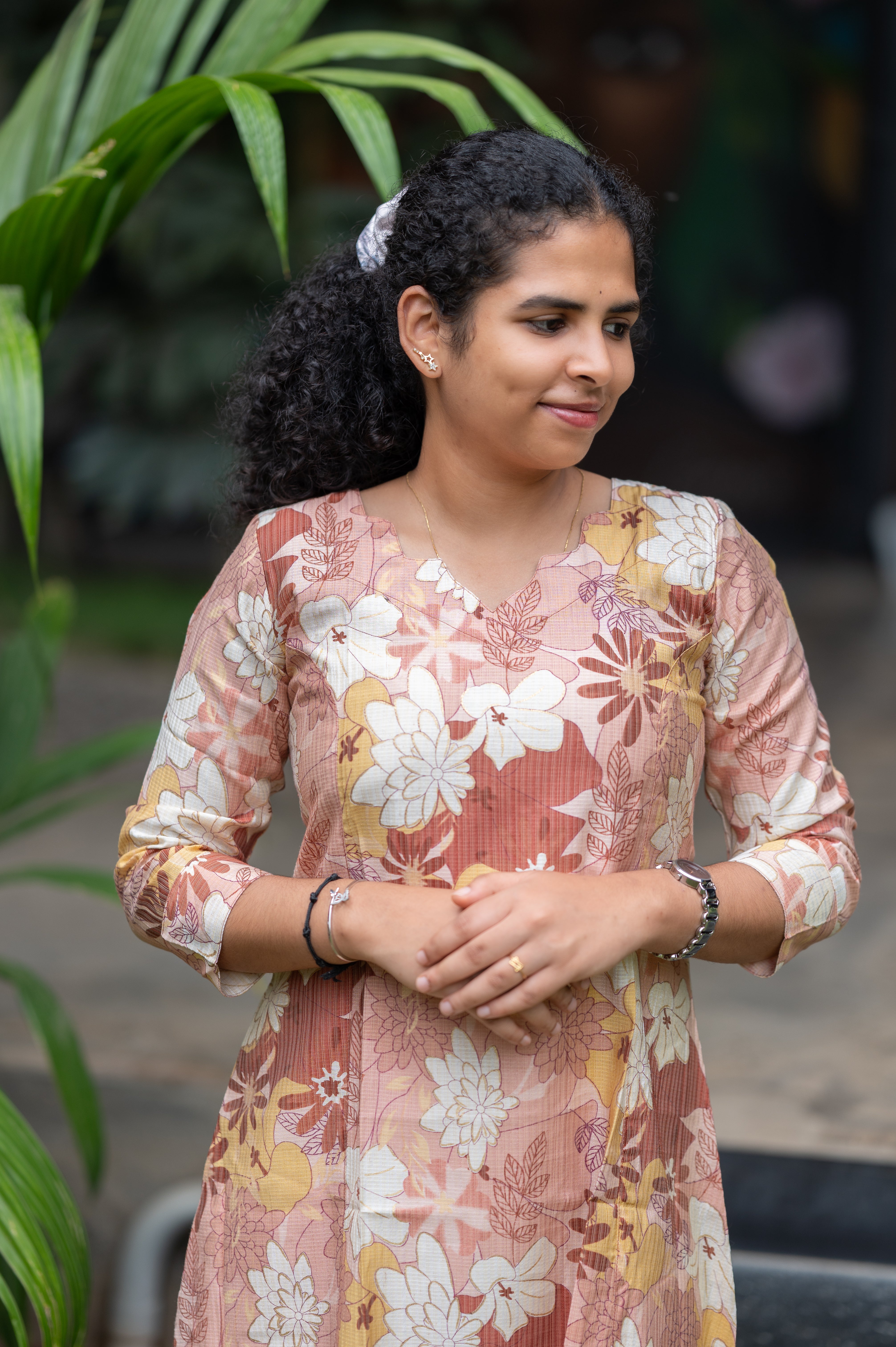 🐿️charming copper Blossom Kurti