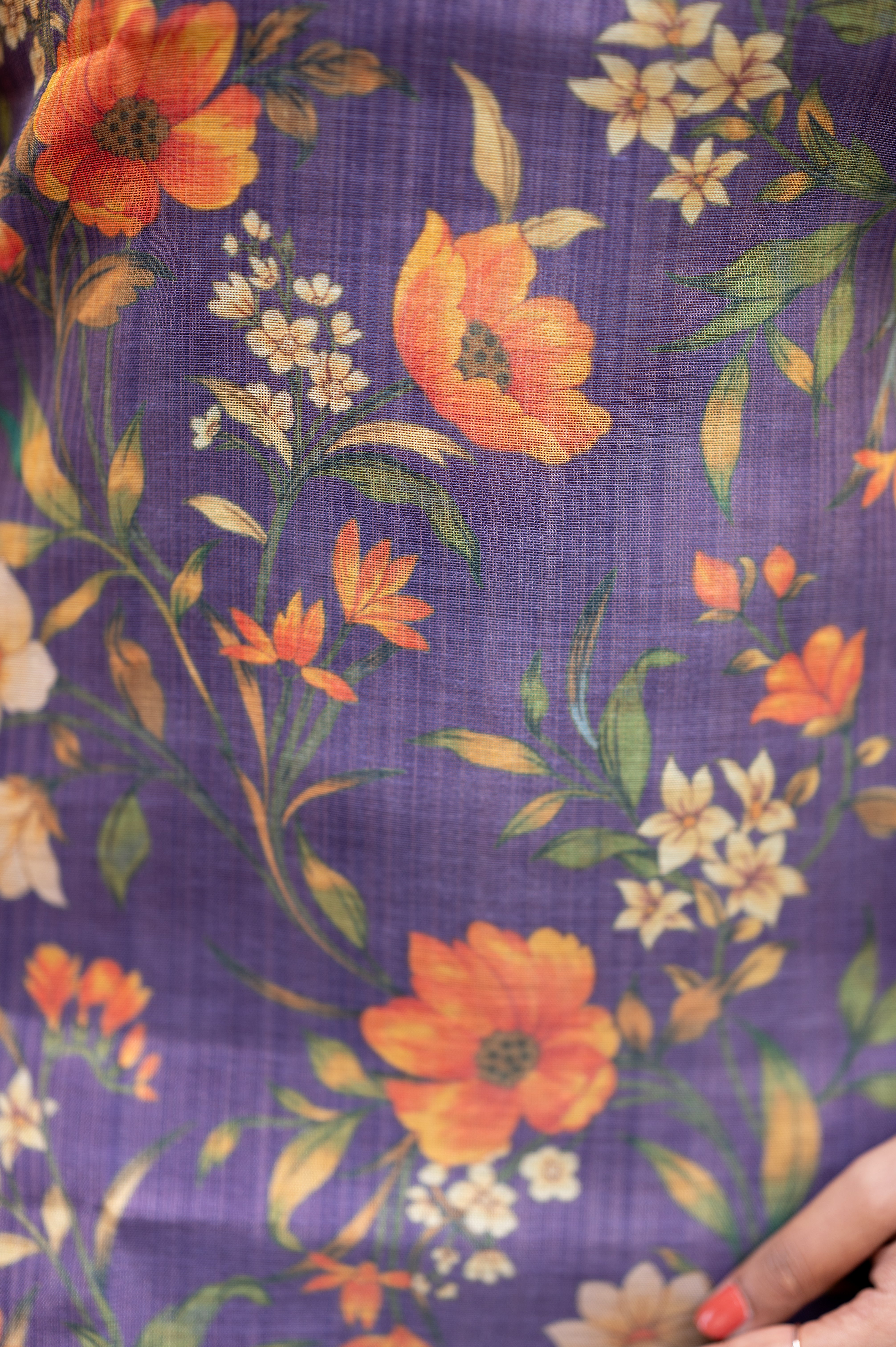 🌸"Twilight Blossom Kurti"