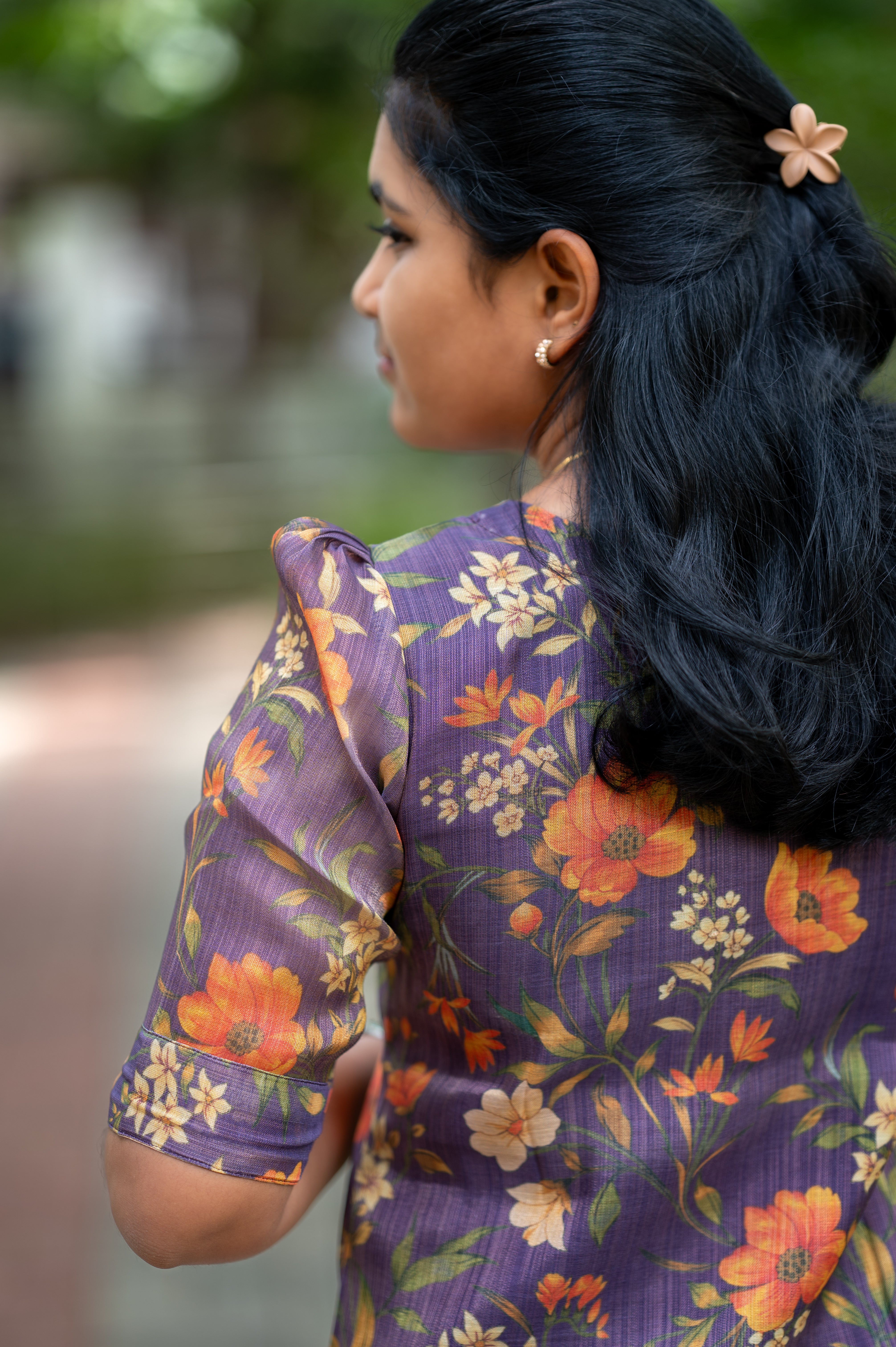 🌸"Twilight Blossom Kurti"