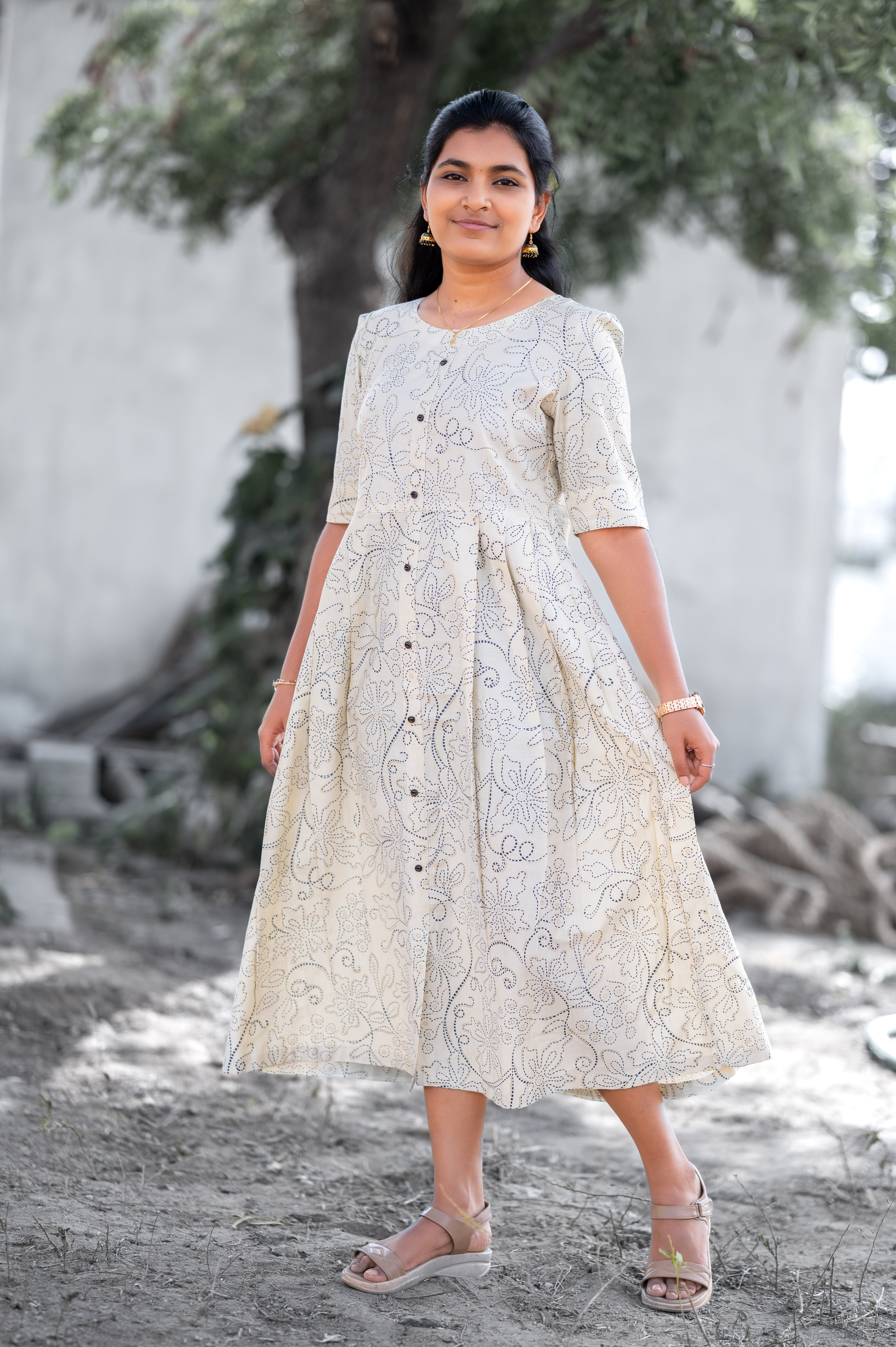 "🤍🪷White Lotus Button-Down Maxi"&nbsp;