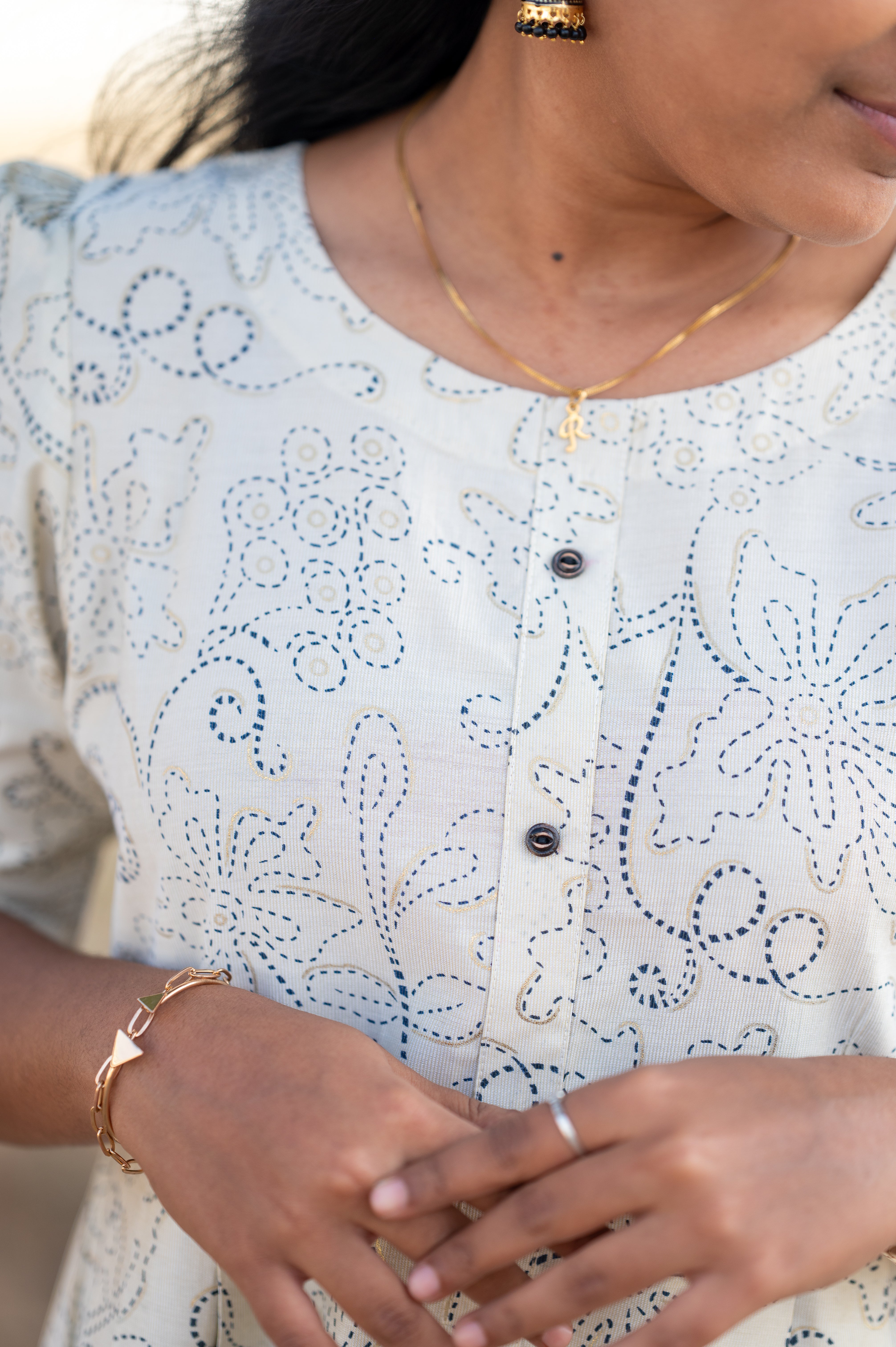 "🤍🪷White Lotus Button-Down Maxi"&nbsp;