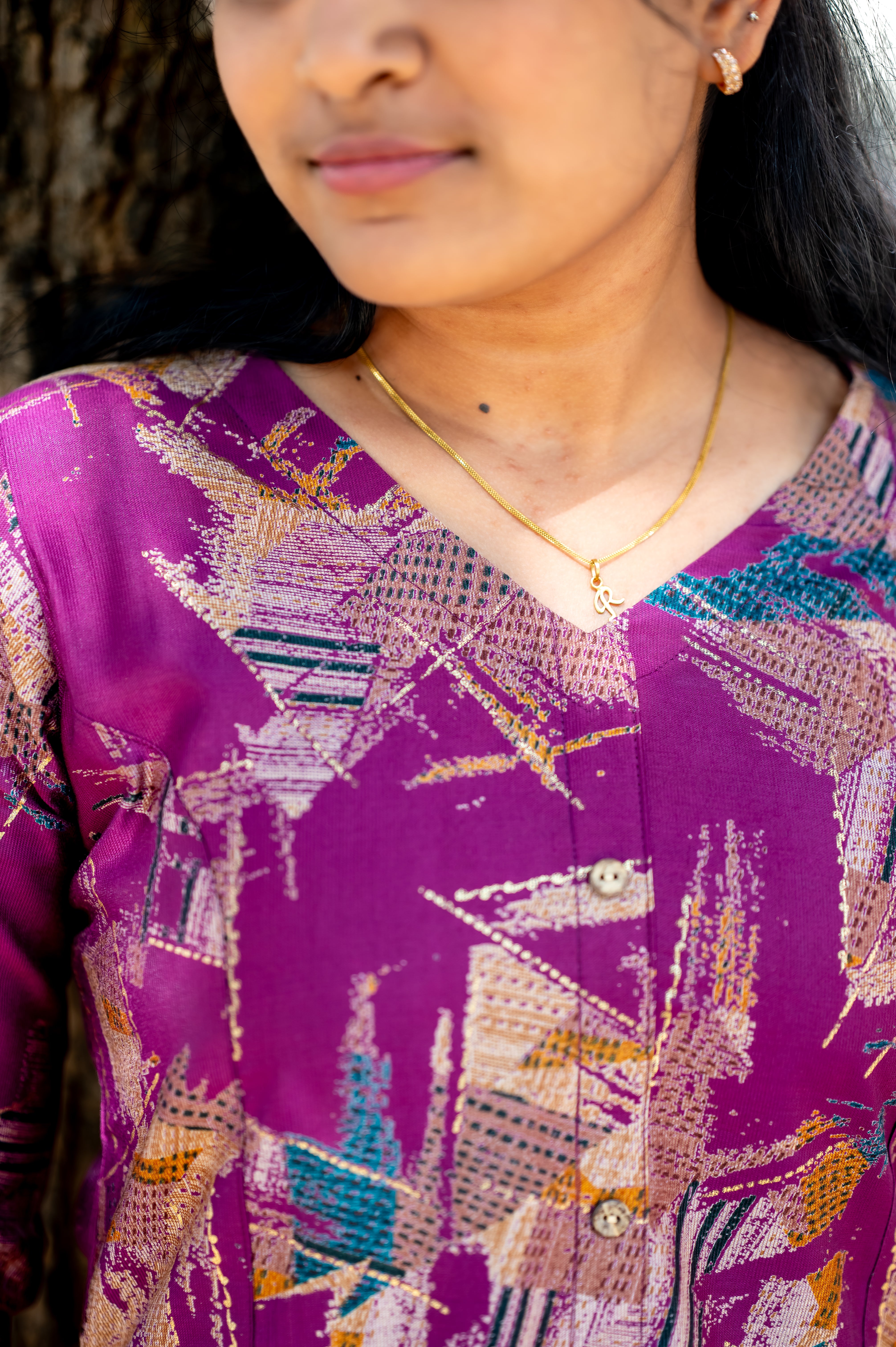 🪻Perfect Purple A-Line Kurti "