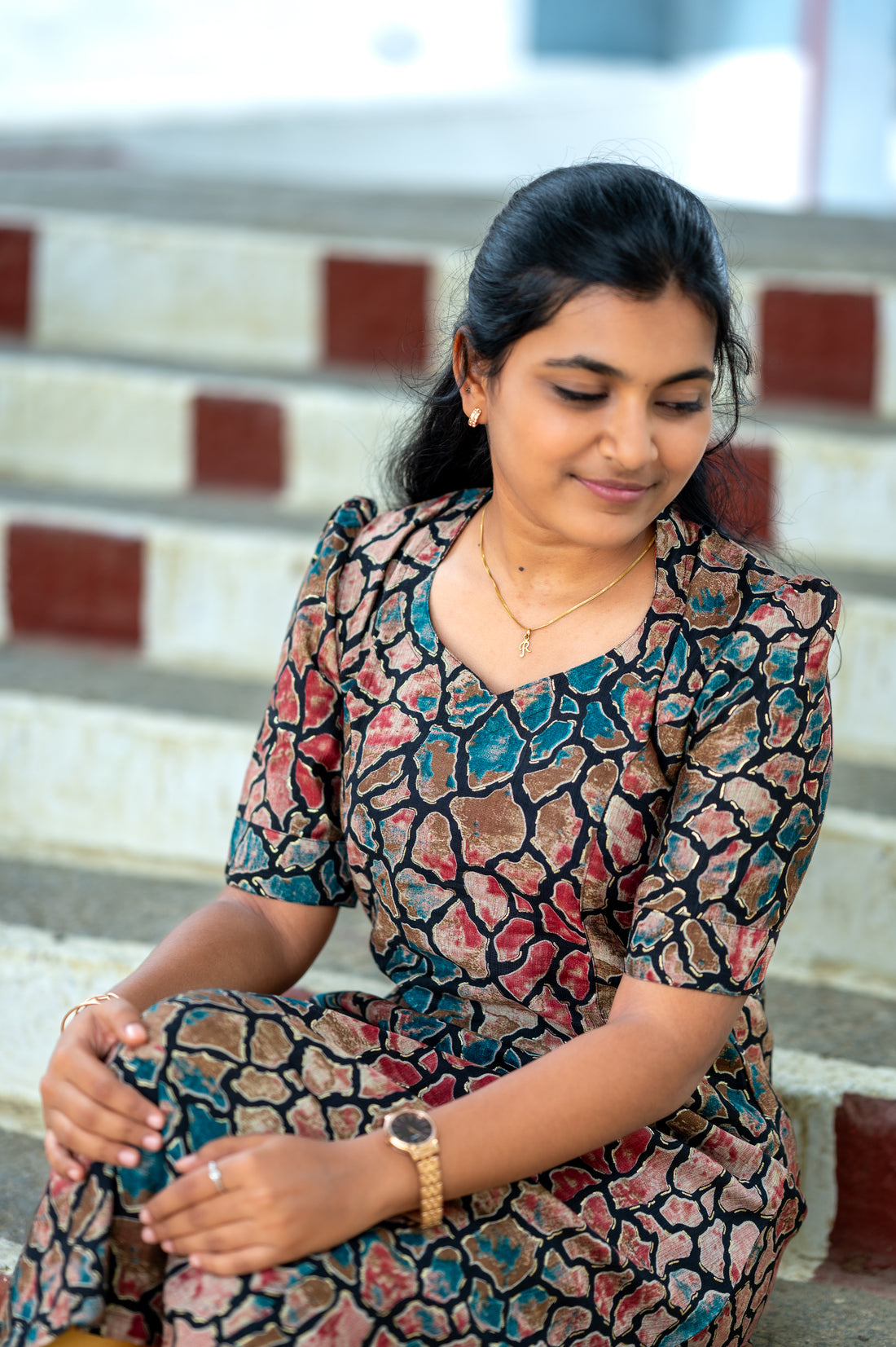 ''🪞Rustic Charm A-Line Kurti''