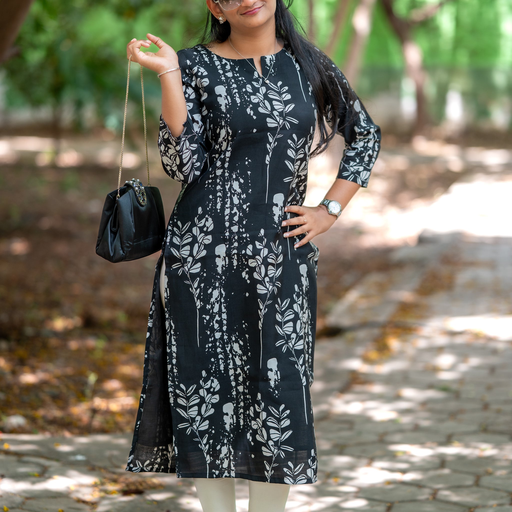 🌚Black Moon  kurti