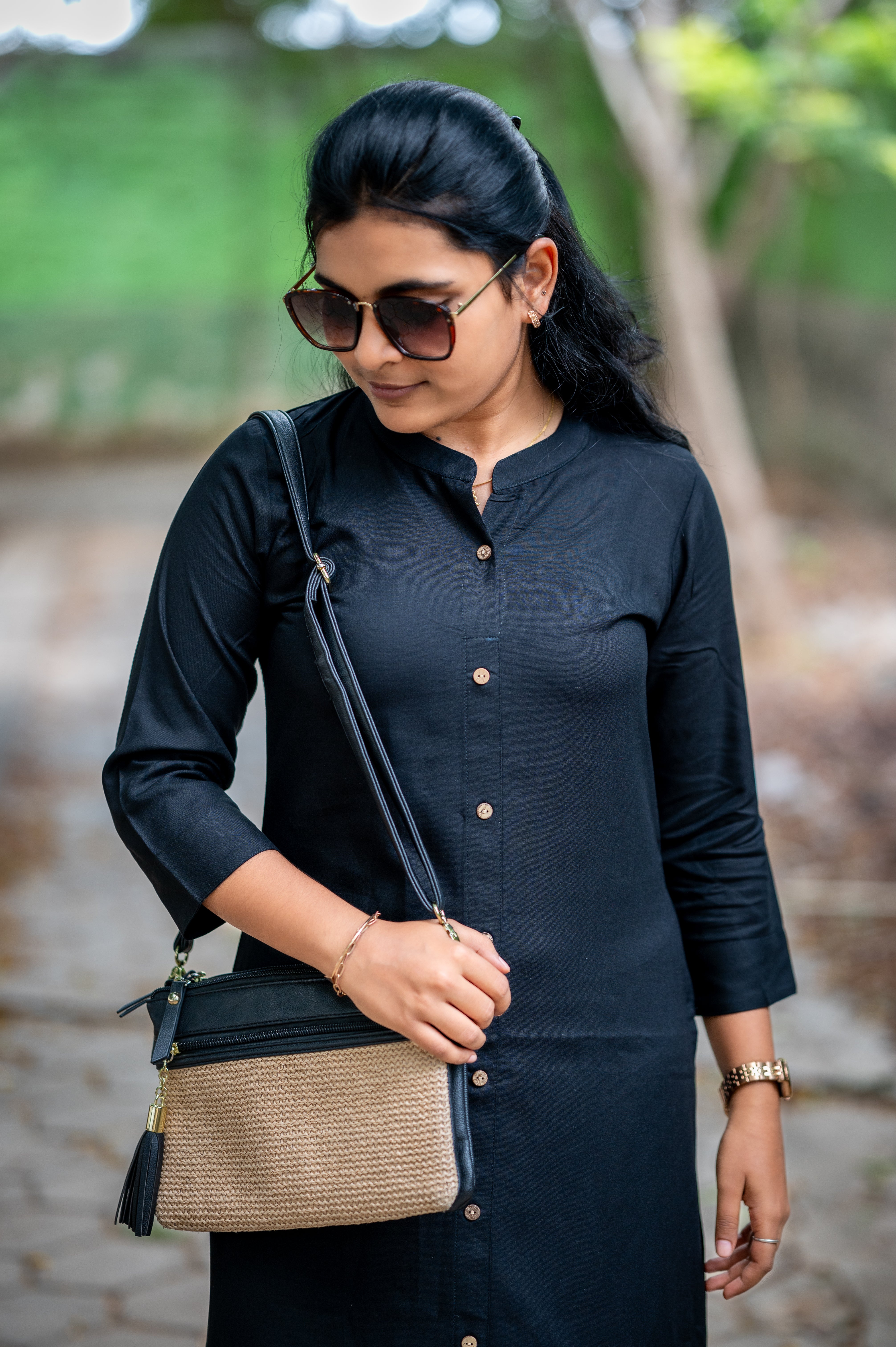 "🖤Classic Black Straight Kurti "