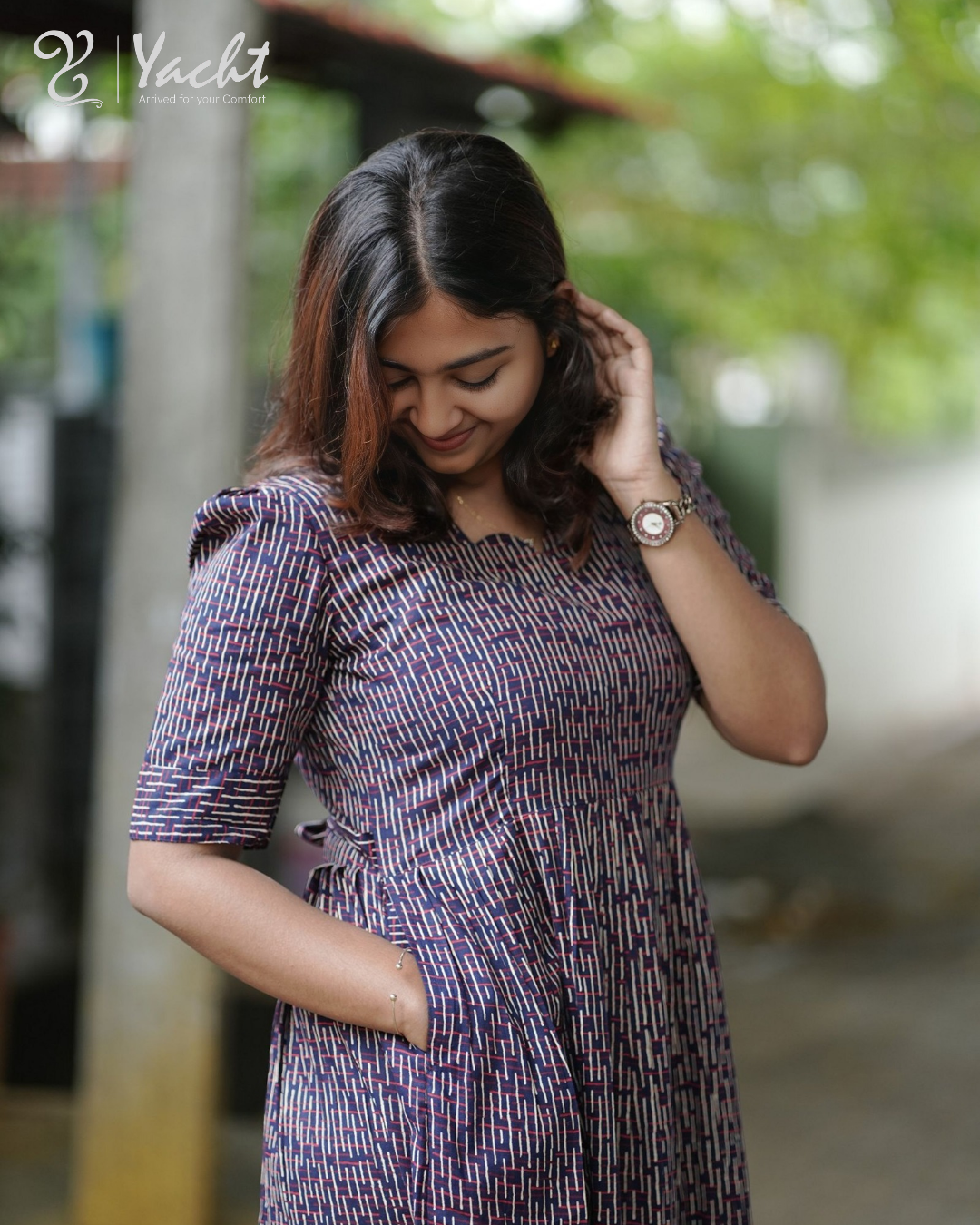 ✨ Midnight Maze Flare Kurti