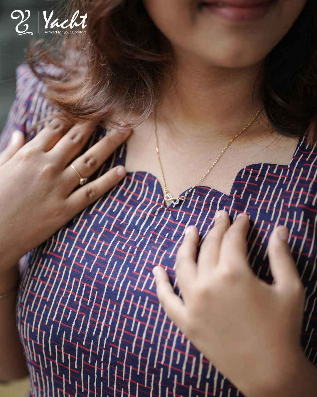 ✨ Midnight Maze Flare Kurti