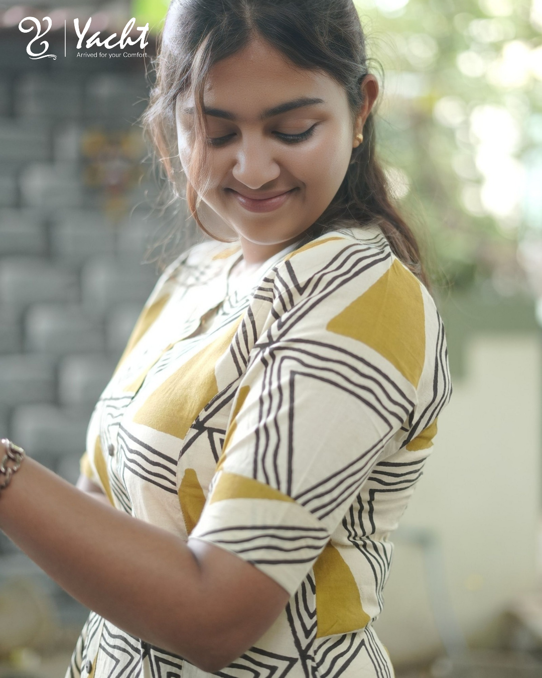 ✨ Mustard Mosaic  Aline  Kurti