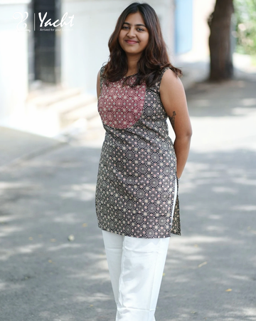 ✨ Vintage Mosaic Charm Kurti ✨