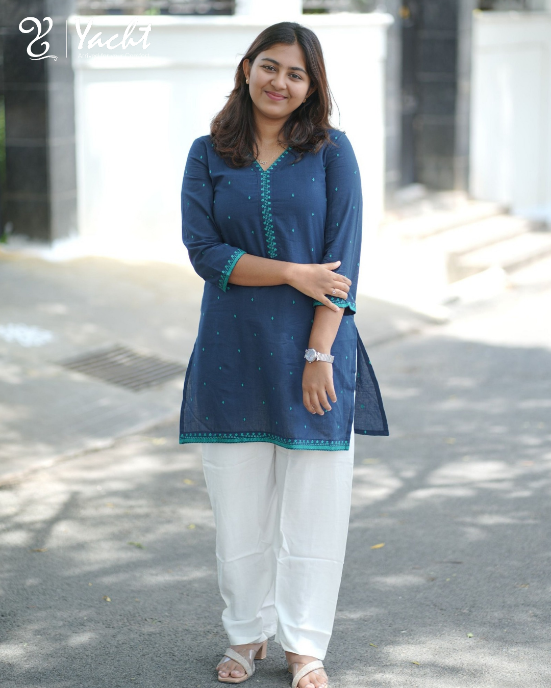 ✨ Midnight Teal Grace Kurti ✨