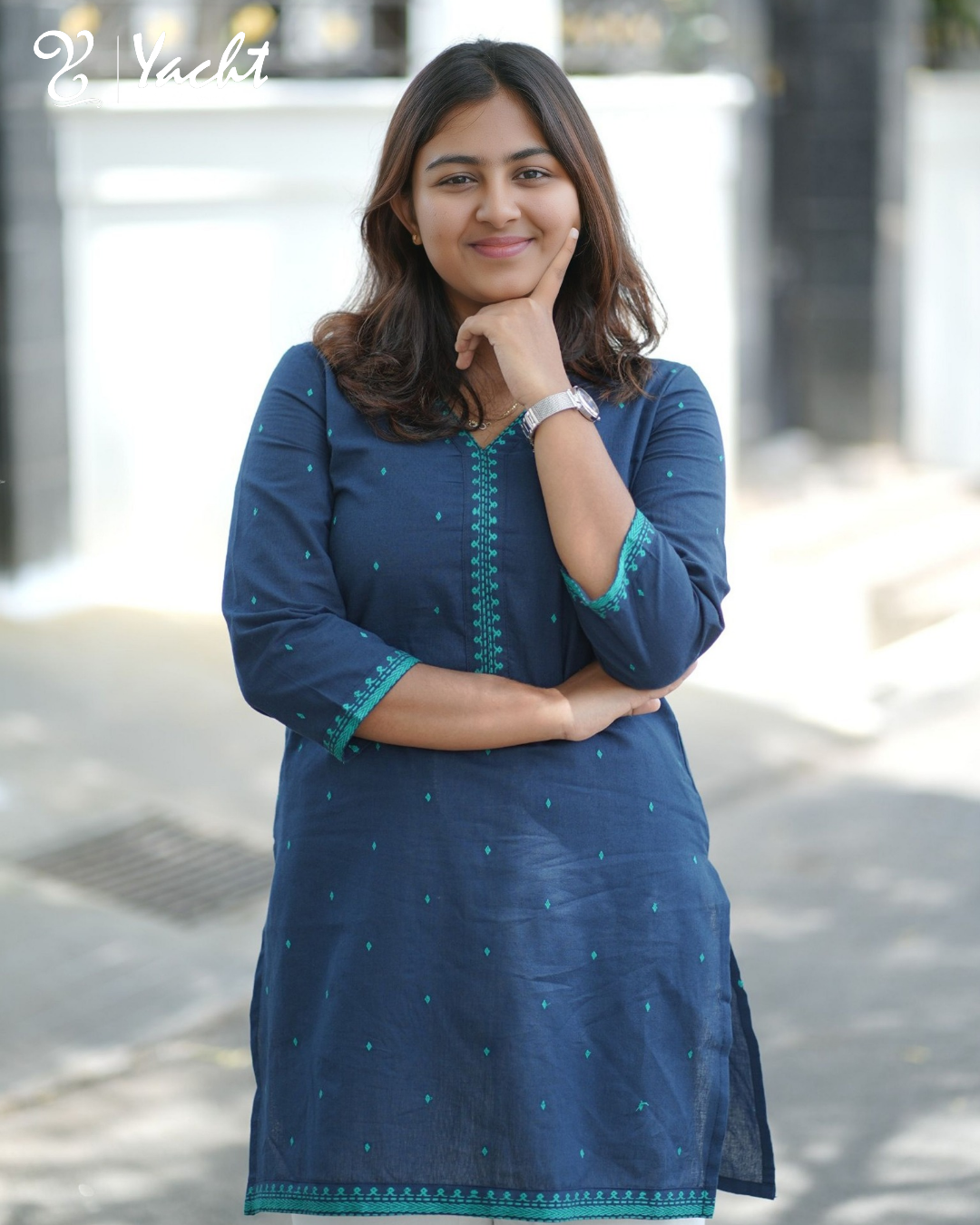✨ Midnight Teal Grace Kurti ✨