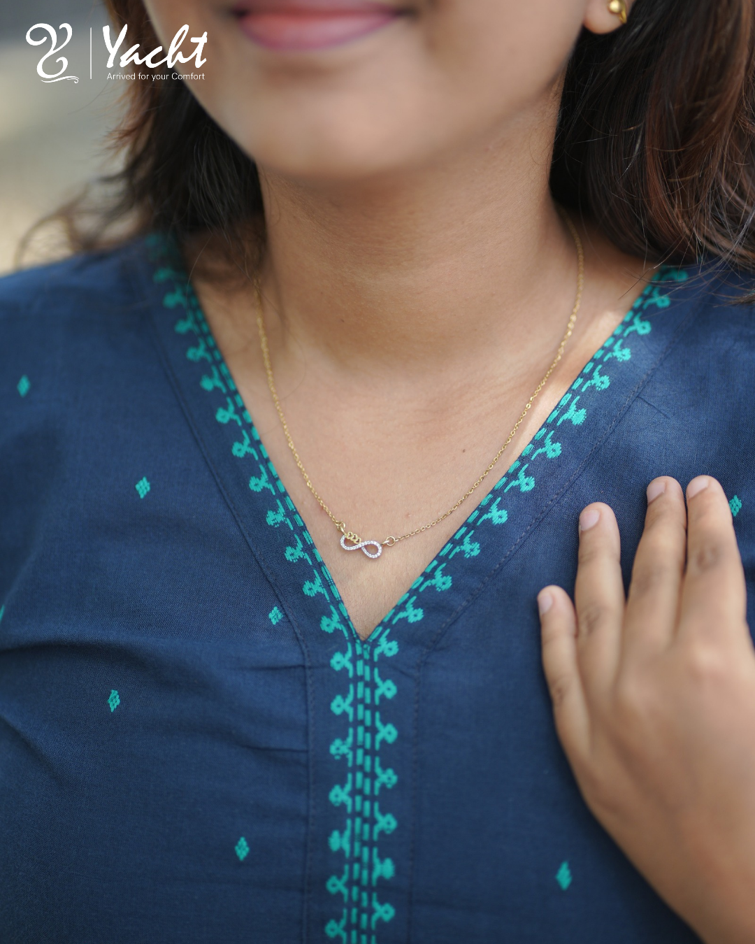 ✨ Midnight Teal Grace Kurti ✨