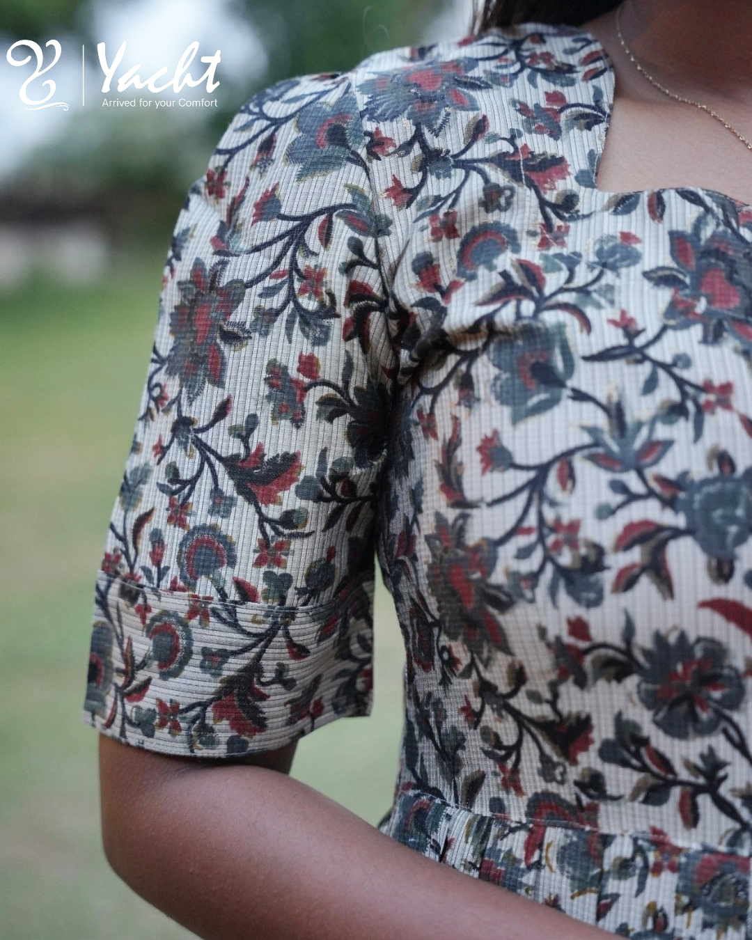 Dark Blossom Nyra Cut Maxi