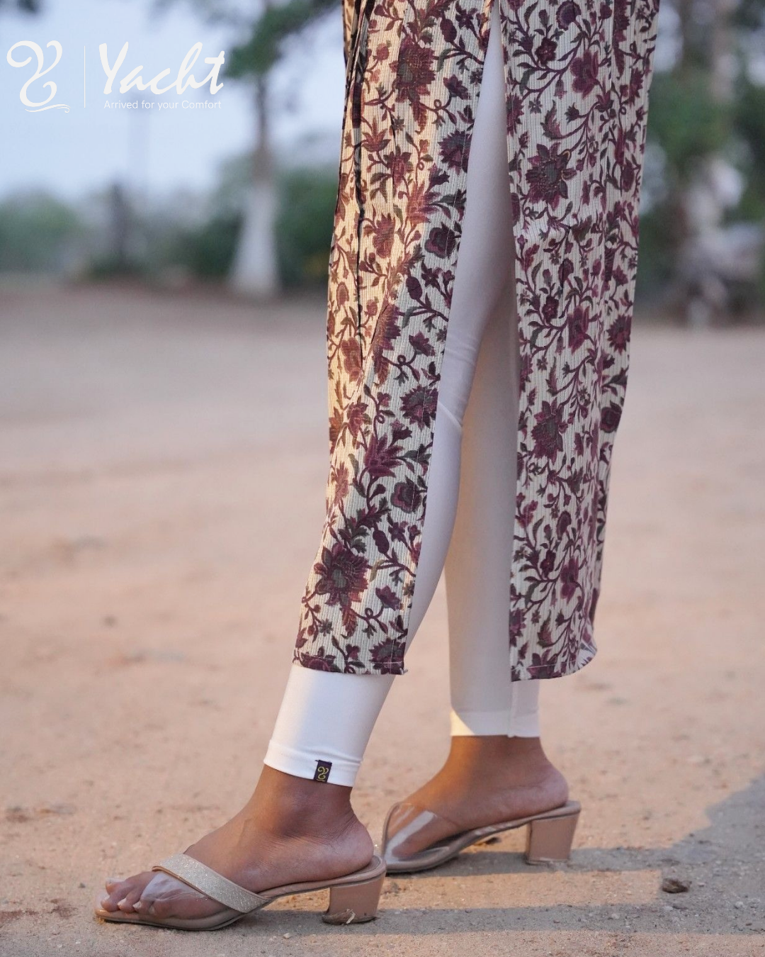 Burgundy Blossom Nyra Cut Maxi