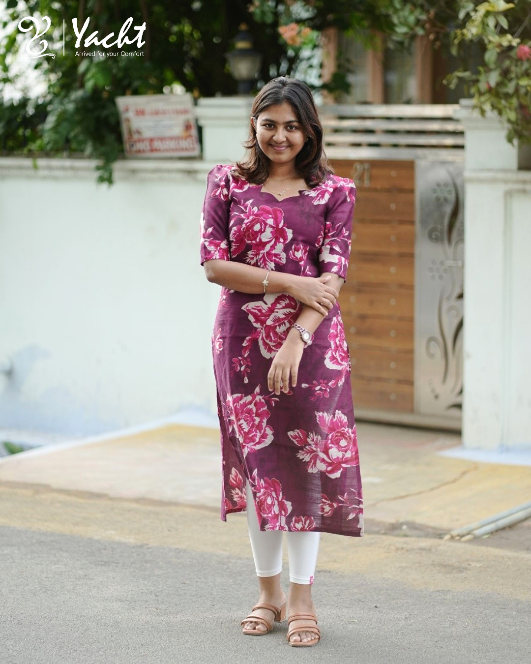 🌸 Royal Blossom Straight Kurti