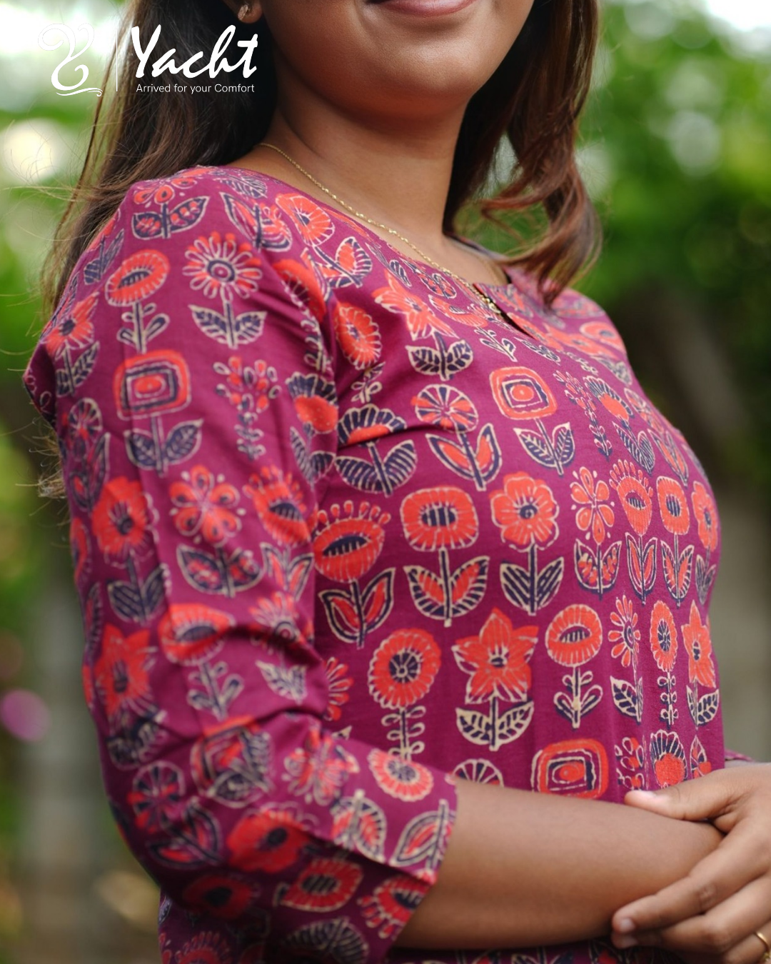🤎❤💖 Rust Charm Cotton Top &  1 Dupatta Set
