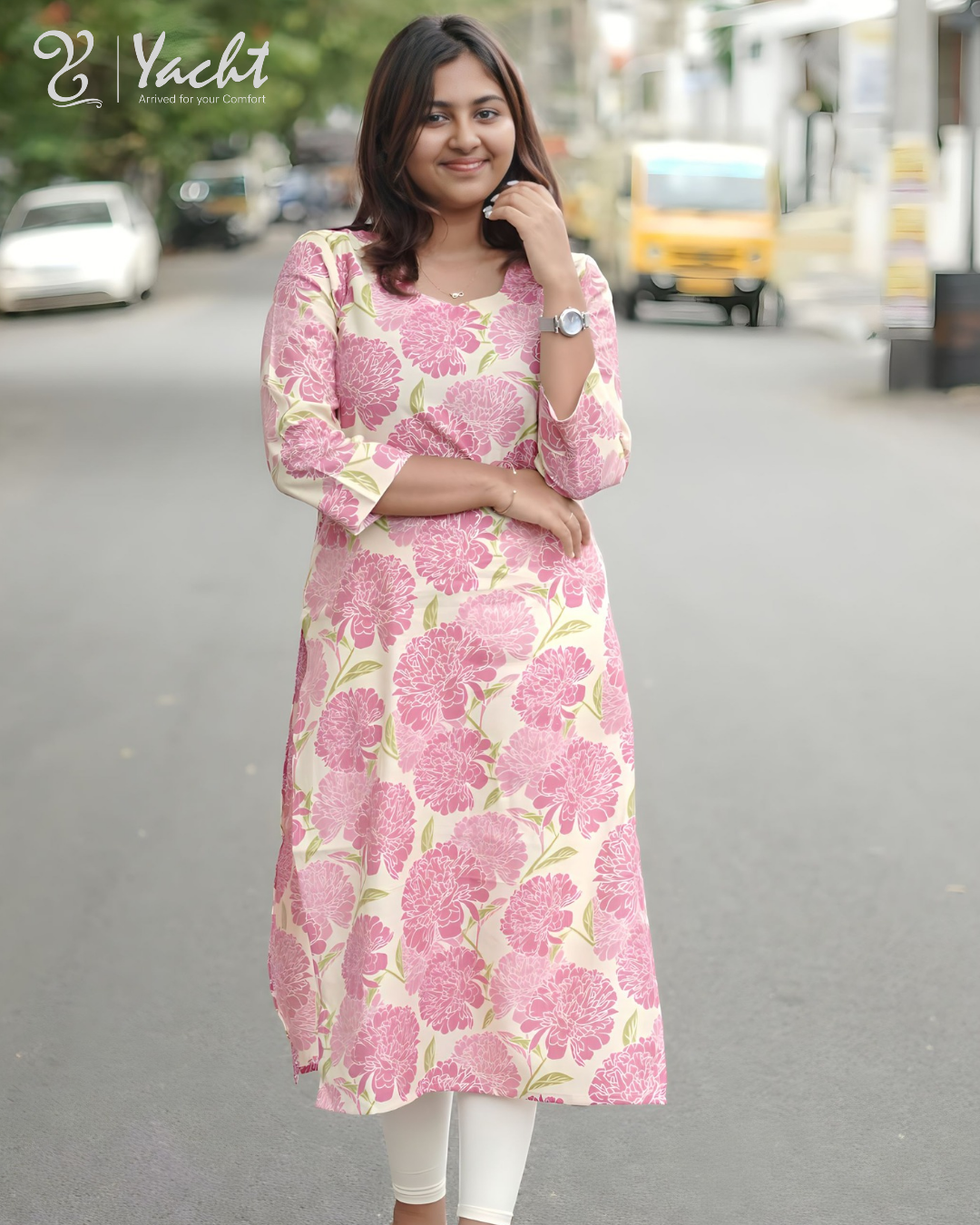 ✨ Rose Petal Charm Kurti ✨