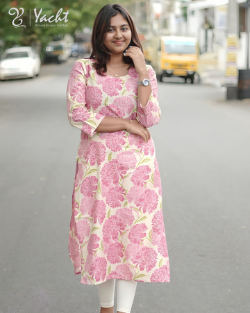✨ Rose Petal Charm Kurti ✨