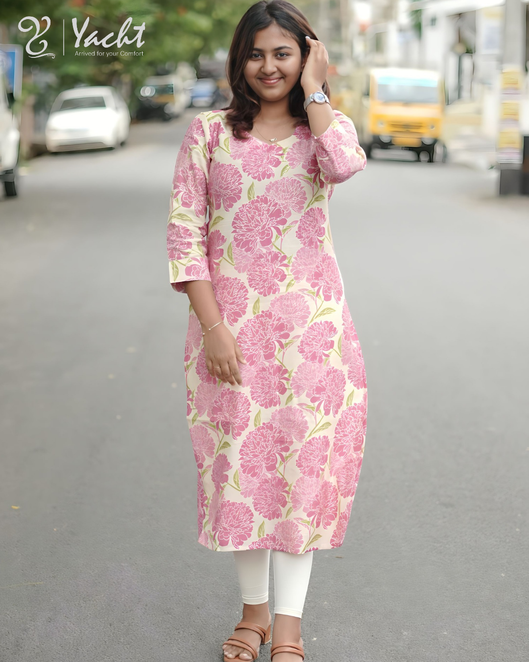 ✨ Rose Petal Charm Kurti ✨