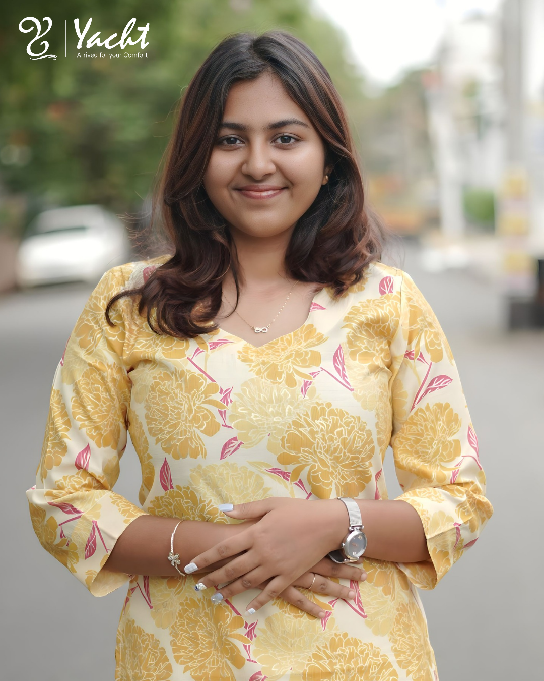 ✨ Golden Bloom Elegance Kurti ✨